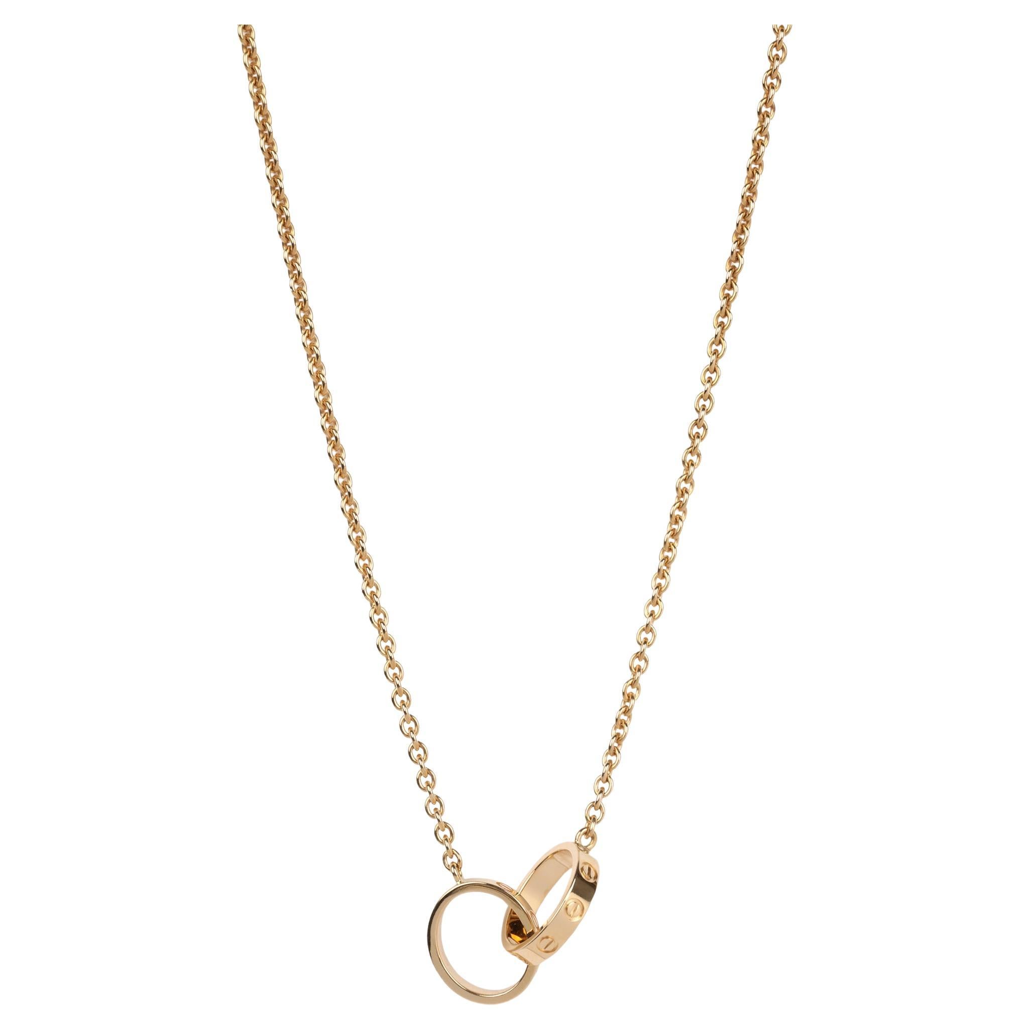 Cartier 18ct Yellow Gold Baby Love Necklace