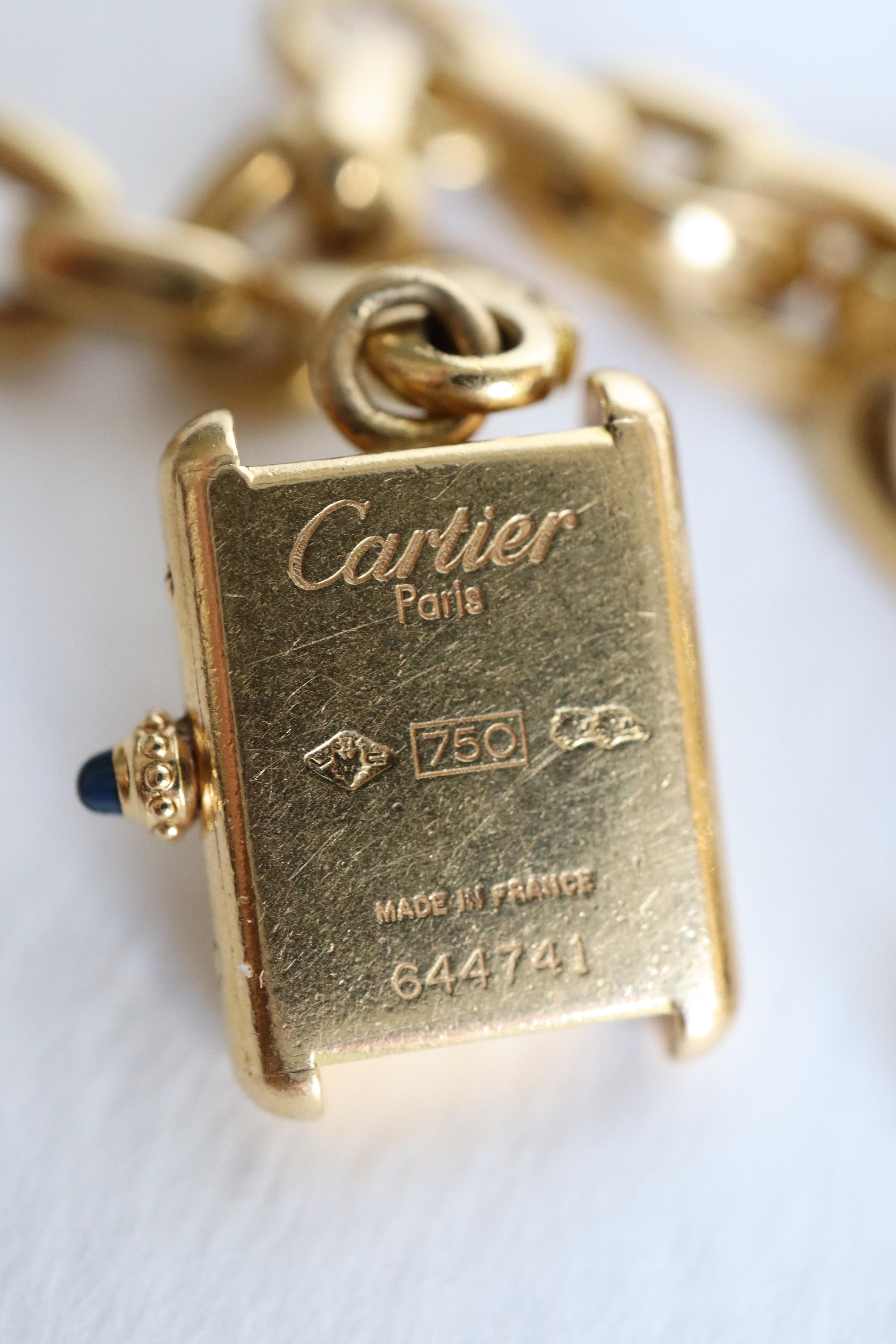 Cartier 18 Carat Yellow Gold Charm Bracelet 4