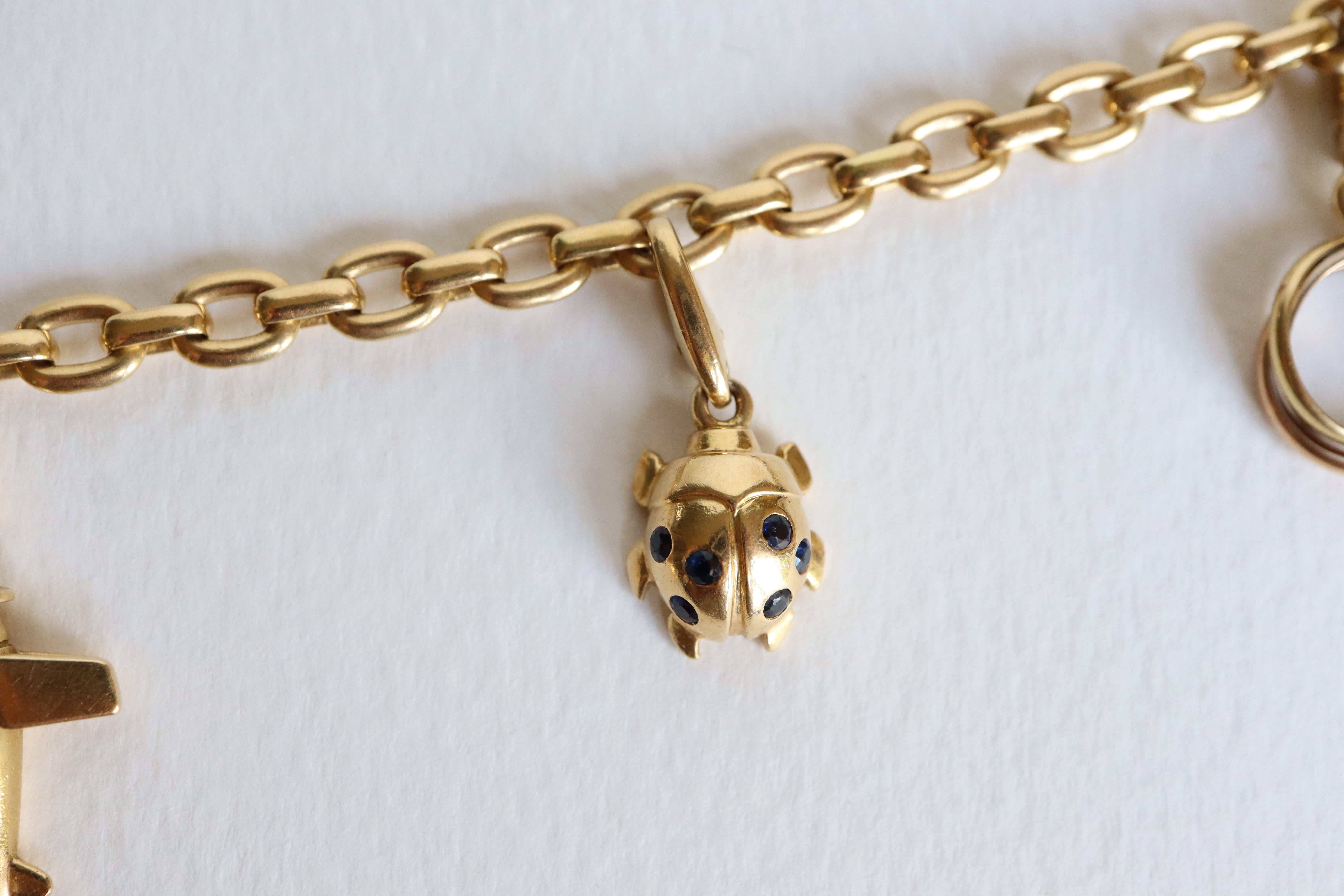 18 carat gold charms