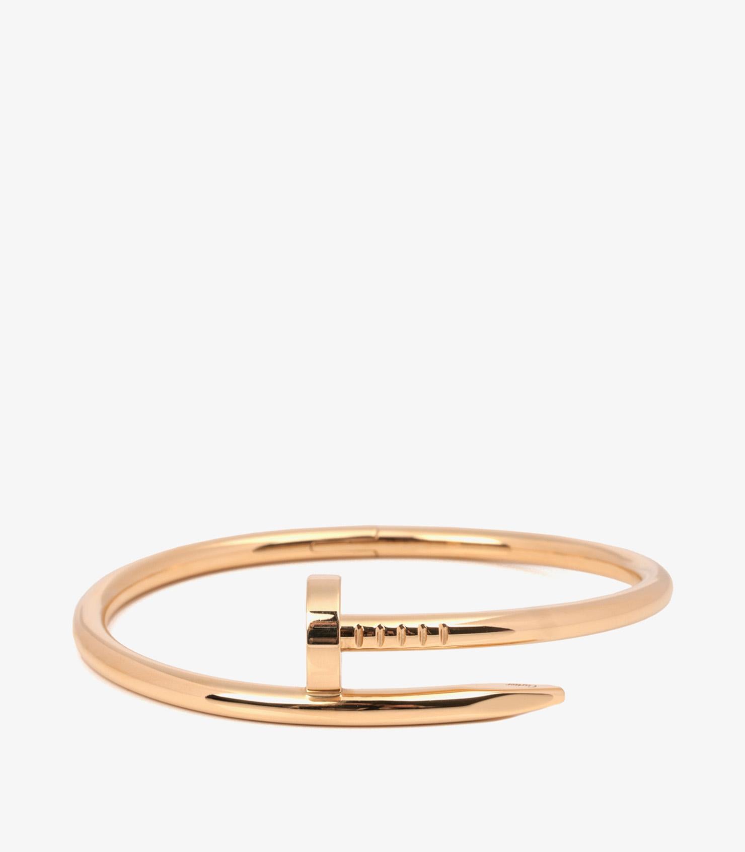 Cartier 18ct Yellow Gold Juste Un Clou Bracelet

Brand- Cartier
Model- Juste un Clou Bracelet
Product Type- Bracelet
Serial Number- HKG195
Age- Circa 2019
Accompanied By- Cartier Box, Certificate
Material(s)- 18ct Yellow Gold

Bracelet Length-