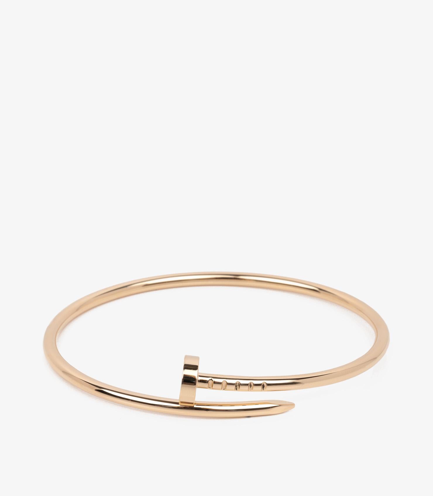 Cartier Bangle in oro giallo 18ct Juste Un Clou SM

Marchio - Cartier
Modello - Bangle Juste un Clou SM
Tipo di prodotto- Bracciale
Numero di serie- RZ****
Età: circa 2022
Accompagnato da: astuccio di Cartier, certificato, nota di