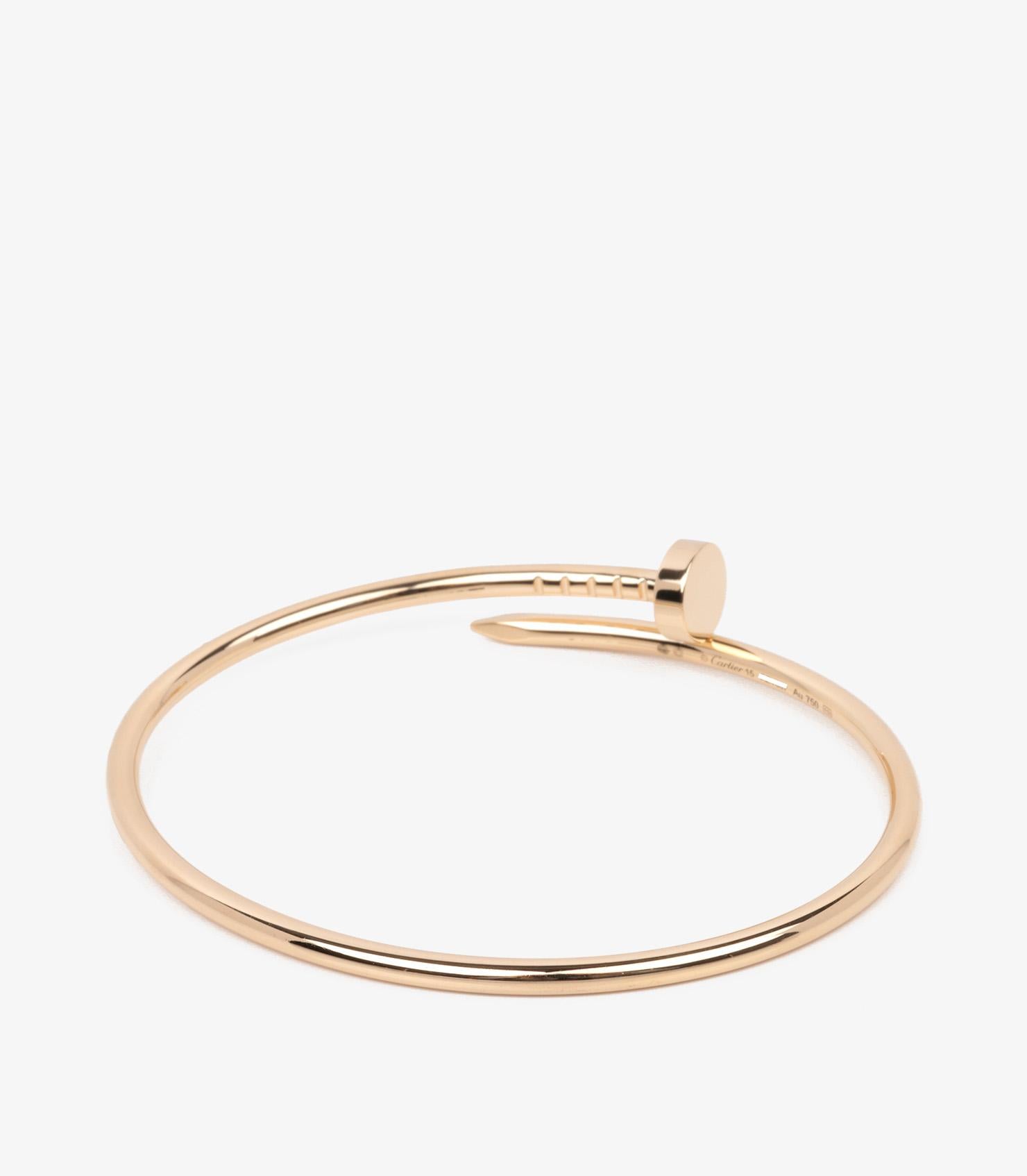 Cartier Bangle in oro giallo 18ct Juste Un Clou SM In condizioni ottime a Bishop's Stortford, Hertfordshire