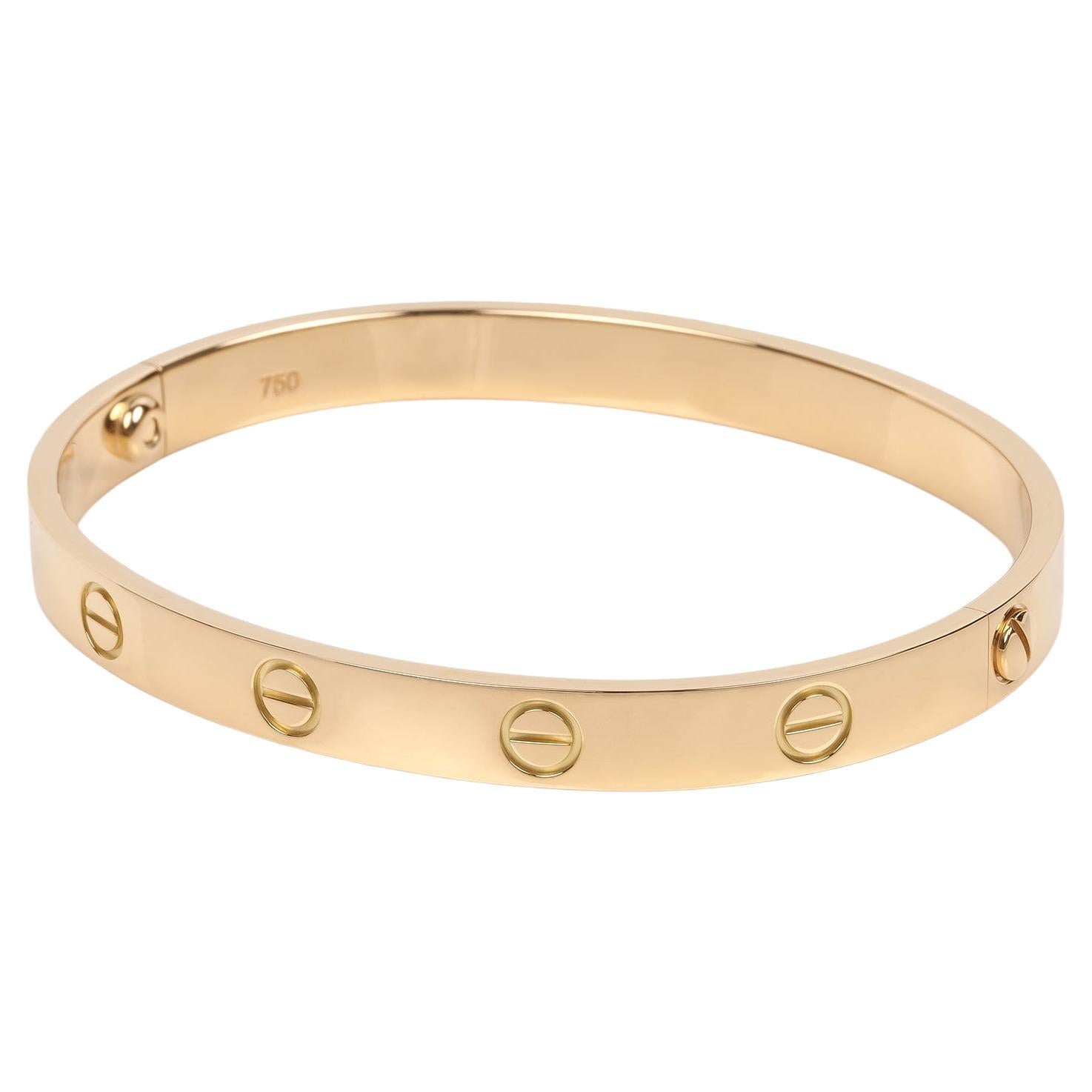 Cartier 18ct Yellow Gold Love Bangle 17cm