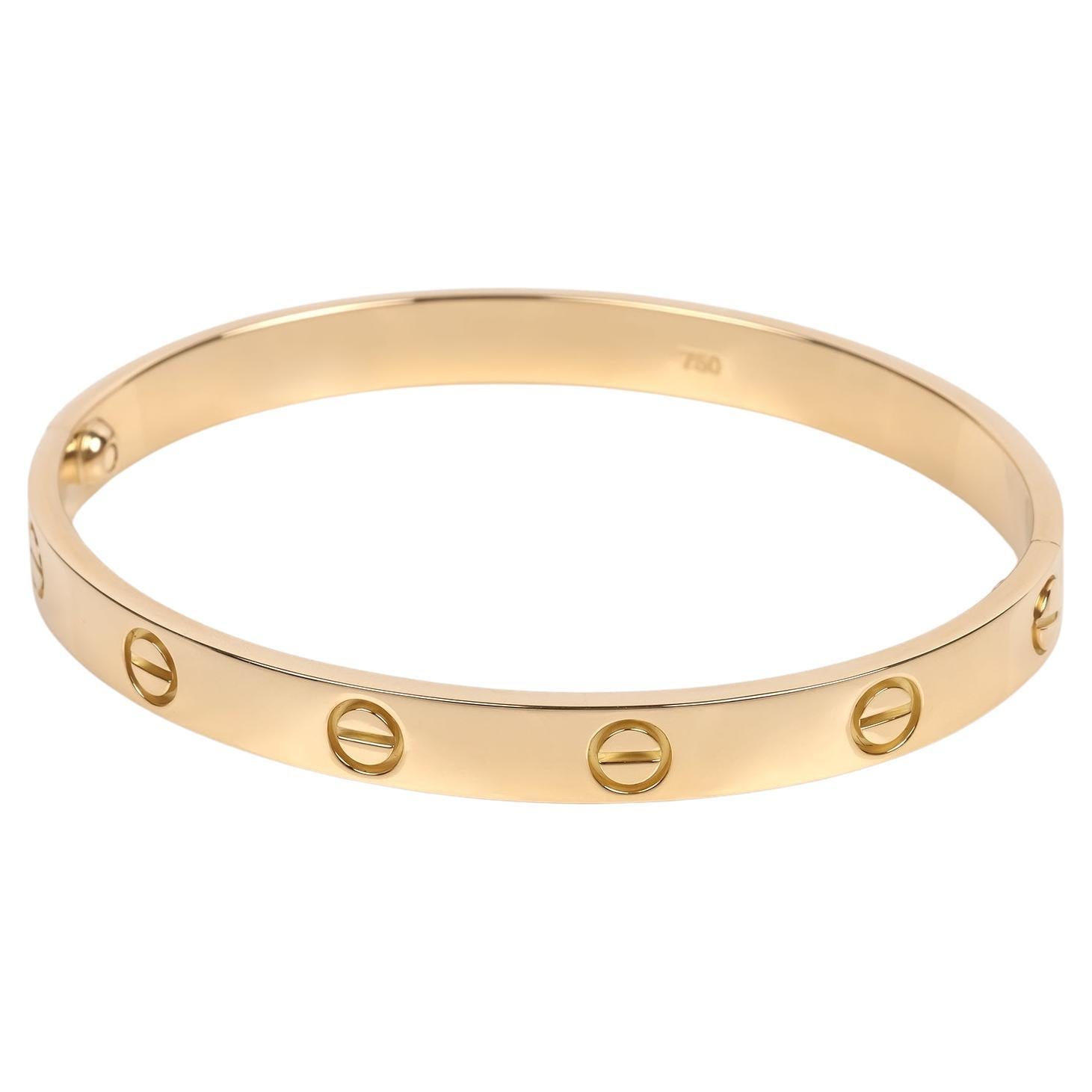 Cartier Bracelet Love Bangle 17 cm en or jaune 18 carats