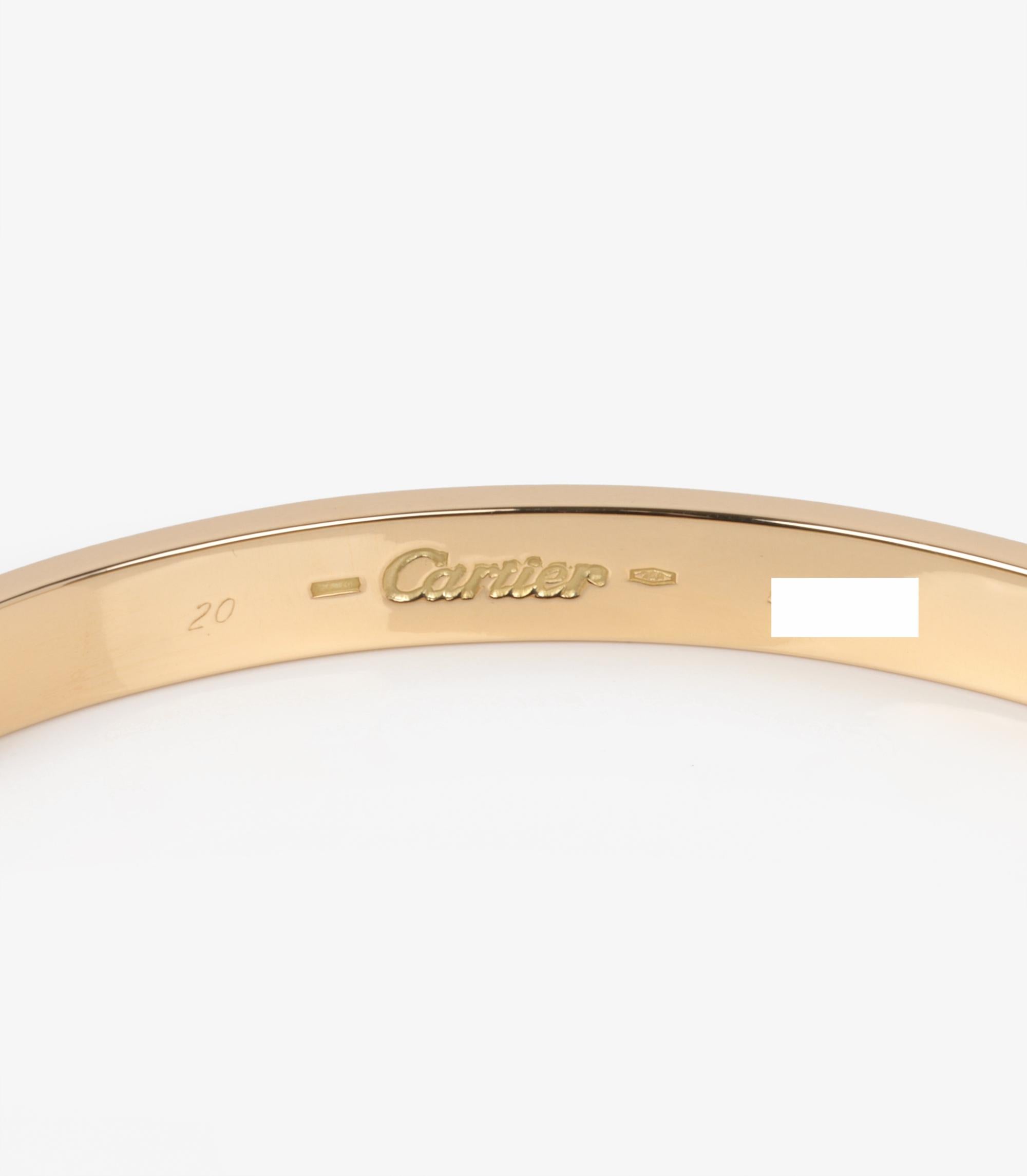 Cartier Bangle Love in oro giallo 18ct 20cm 1