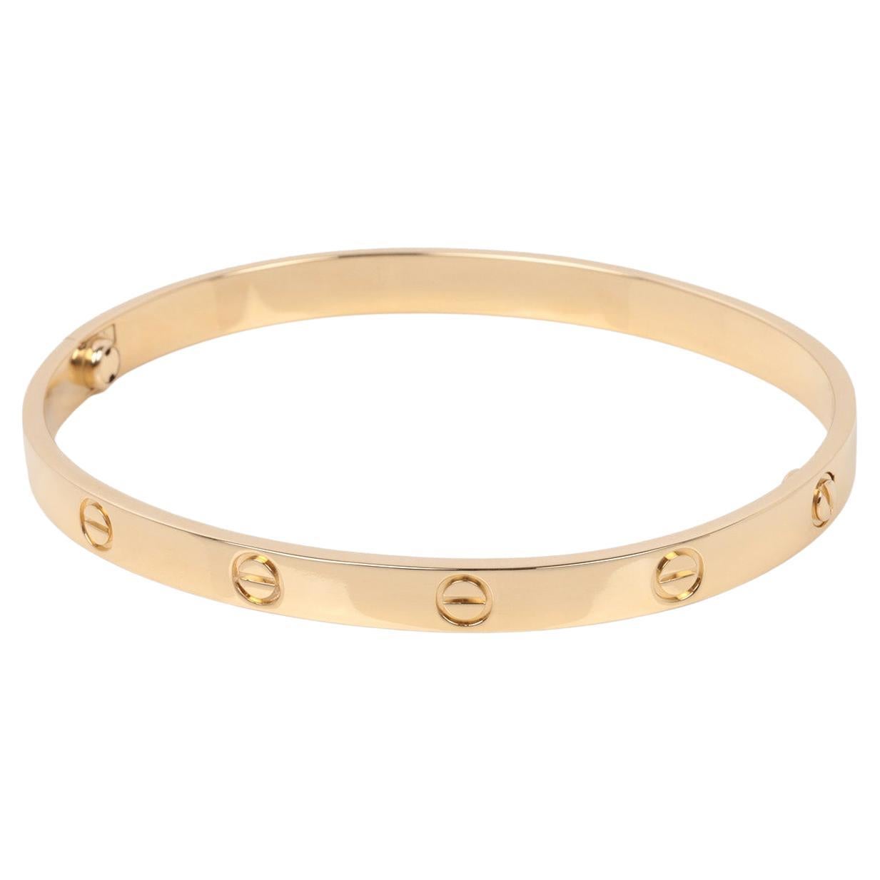 Cartier 18ct Yellow Gold Love Bangle 20cm