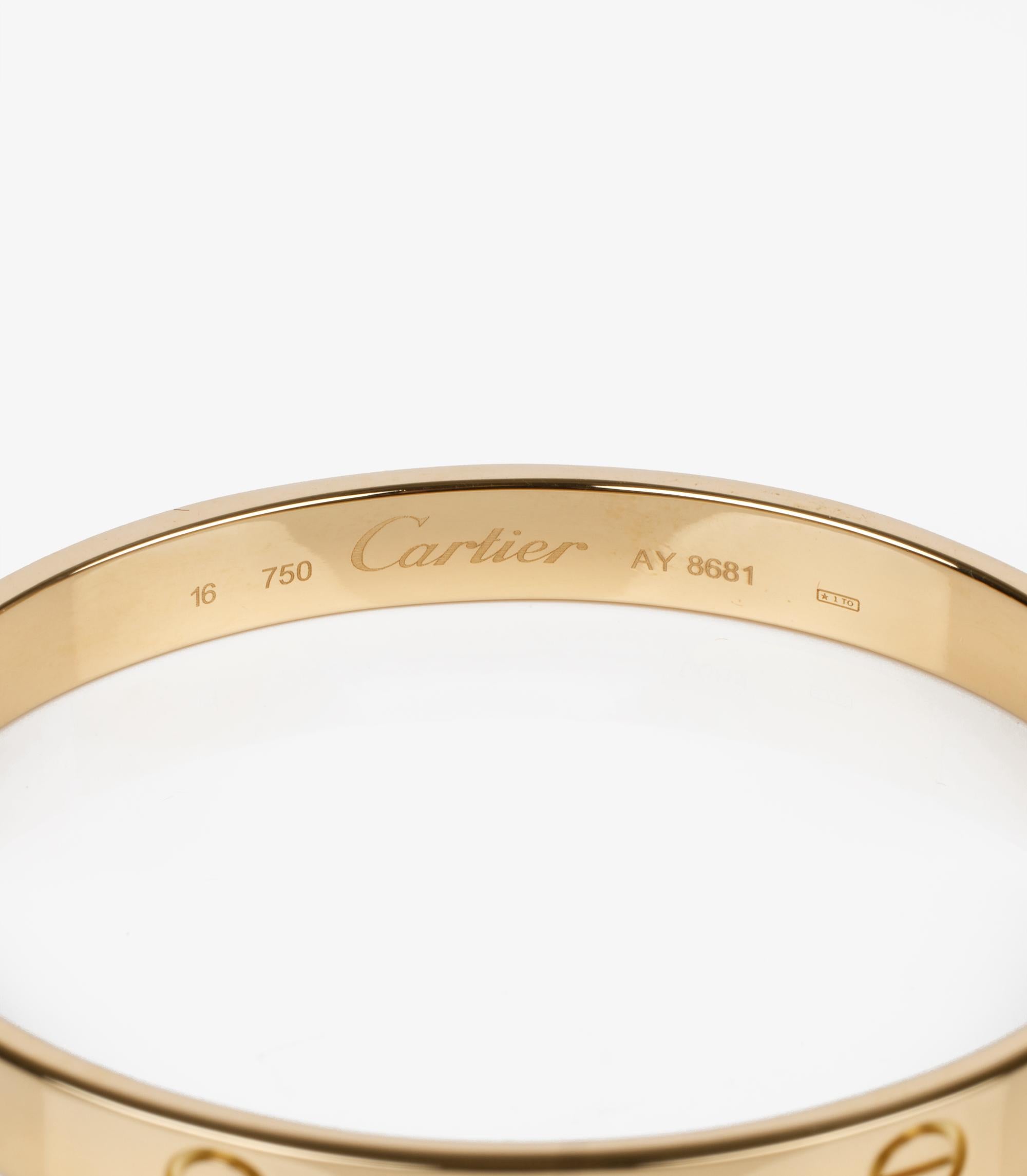 cartier bracelet gold