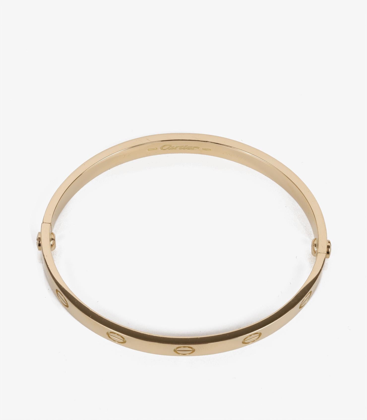 Cartier 18ct Yellow Gold Love Bangle 1