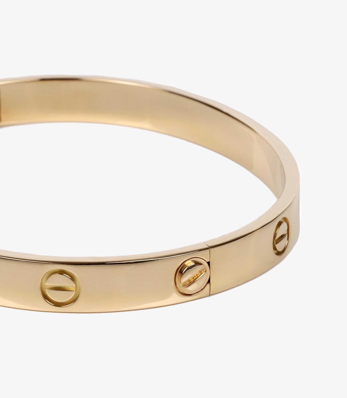 Cartier Love-Armreif aus 18 Karat Gelbgold im Angebot 1