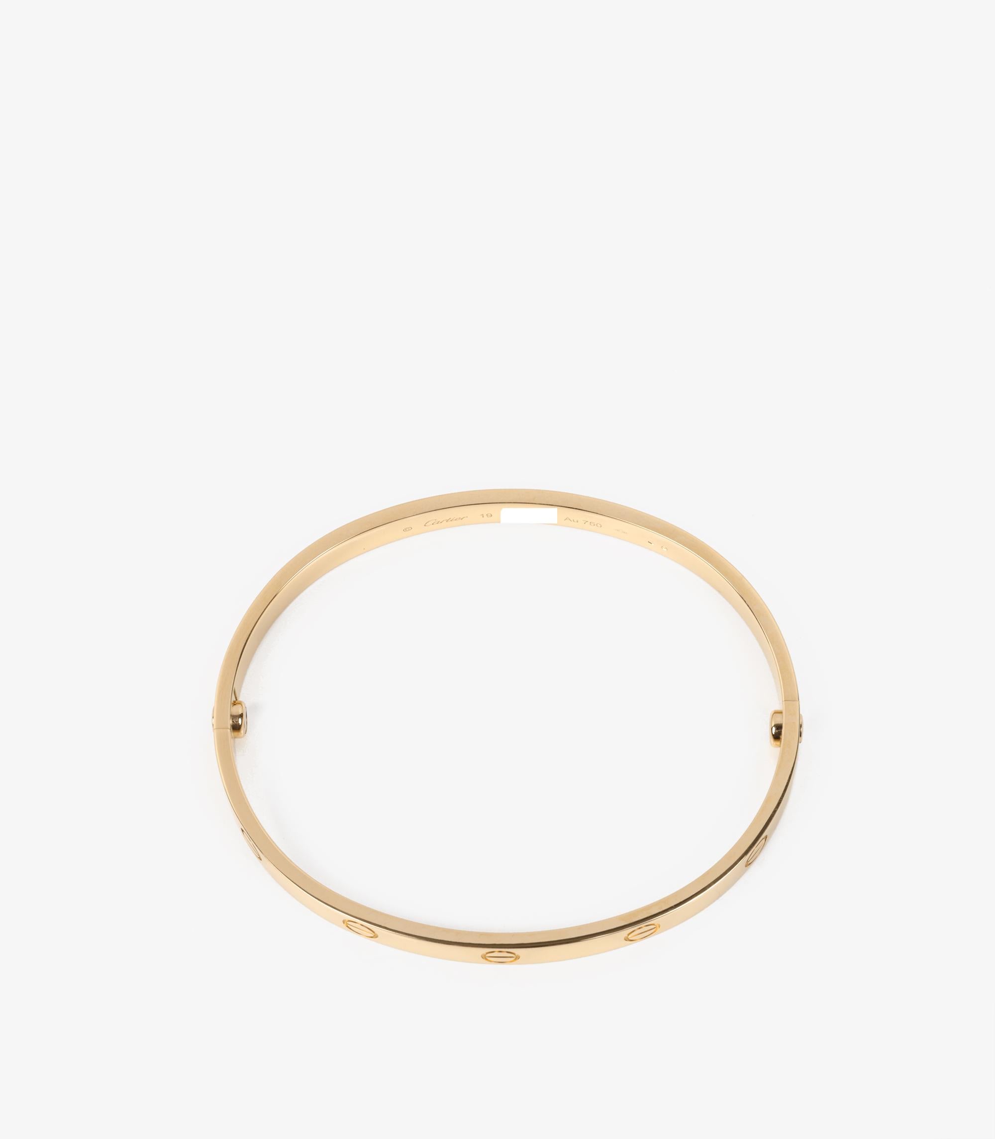 Cartier Love-Armreif aus 18 Karat Gelbgold 1