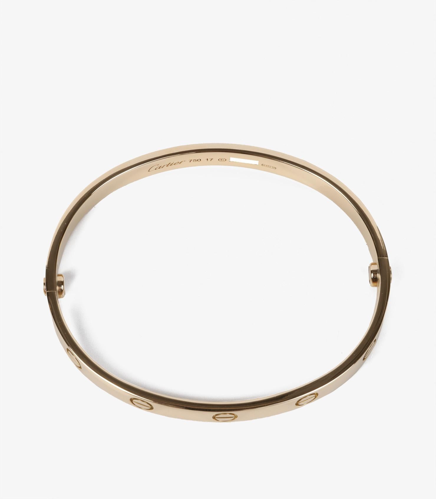 Cartier Love-Armreif aus 18 Karat Gelbgold im Angebot 2