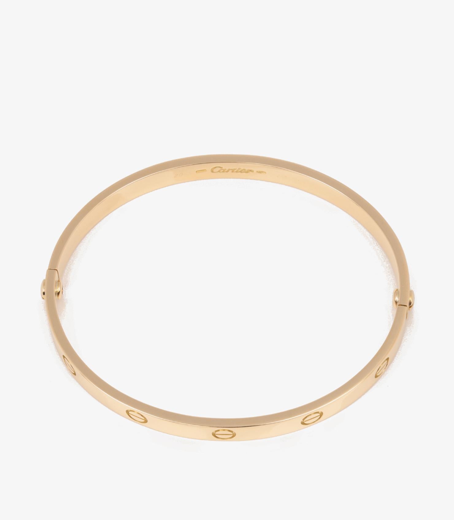 Cartier 18ct Yellow Gold Love Bangle 2