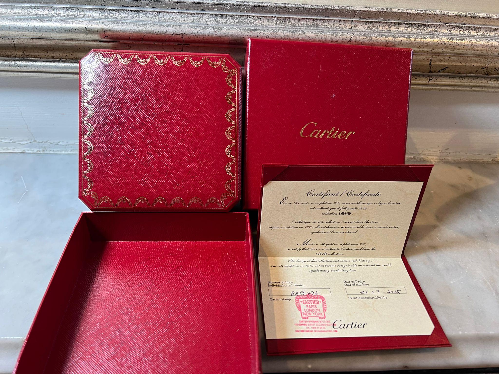 Cartier 18ct Oro Amarillo Pulsera Amor Modelo Clásico 39.06g en venta 6