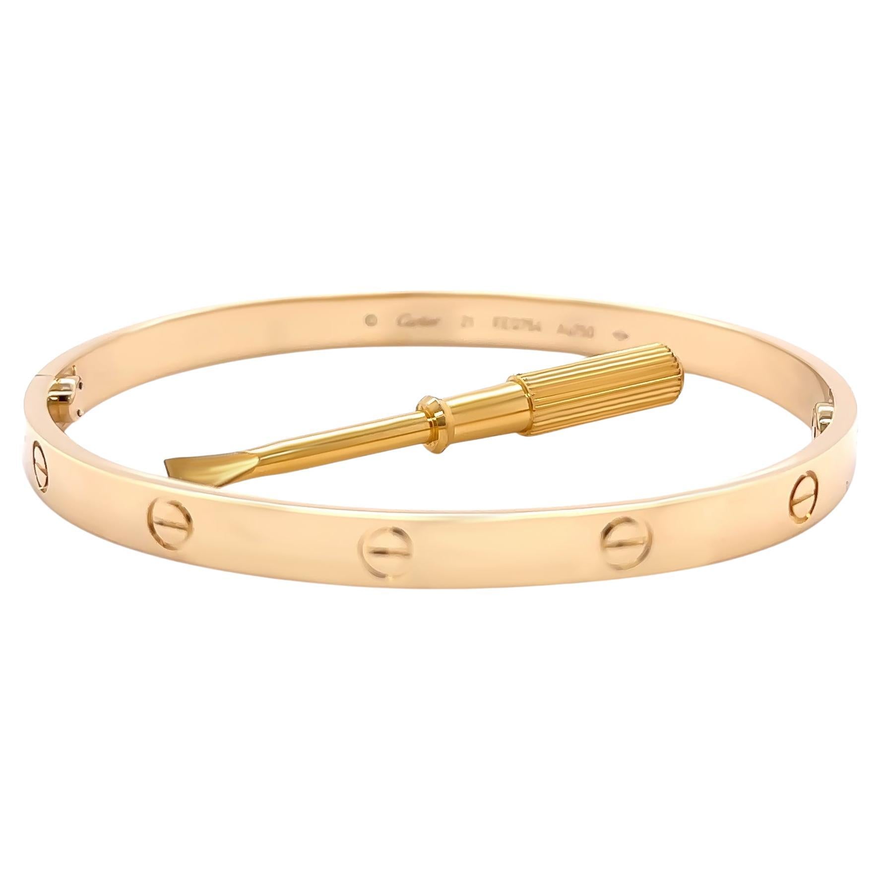 Cartier Bracciale dell
Amore in oro giallo 18ct Modello Classico 41g in vendita