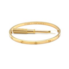 Cartier 18ct Gelbgold Love Armband Small Model 19.31g - Größe 17