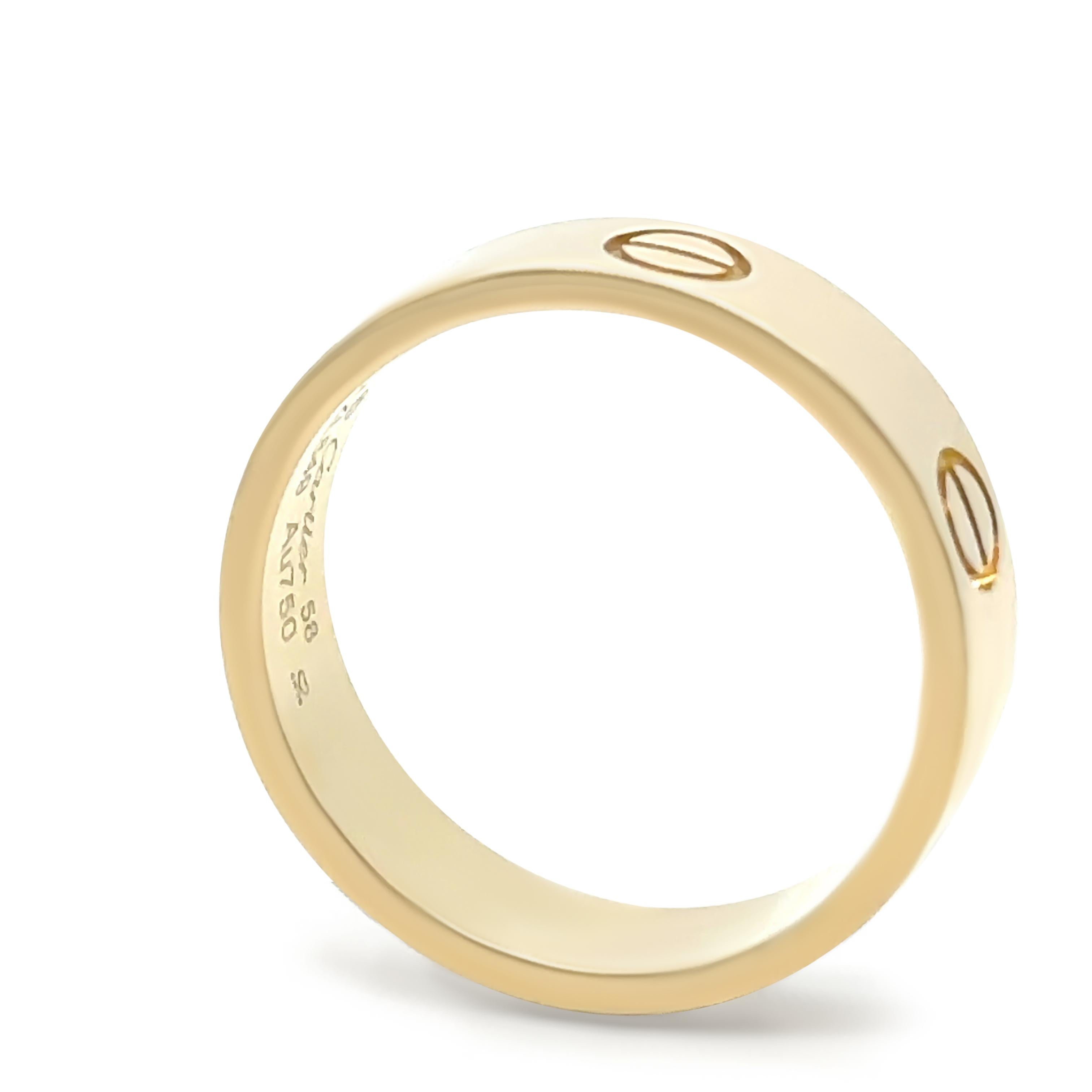 Cartier 18ct Yellow Gold Love Ring 6.55g 2