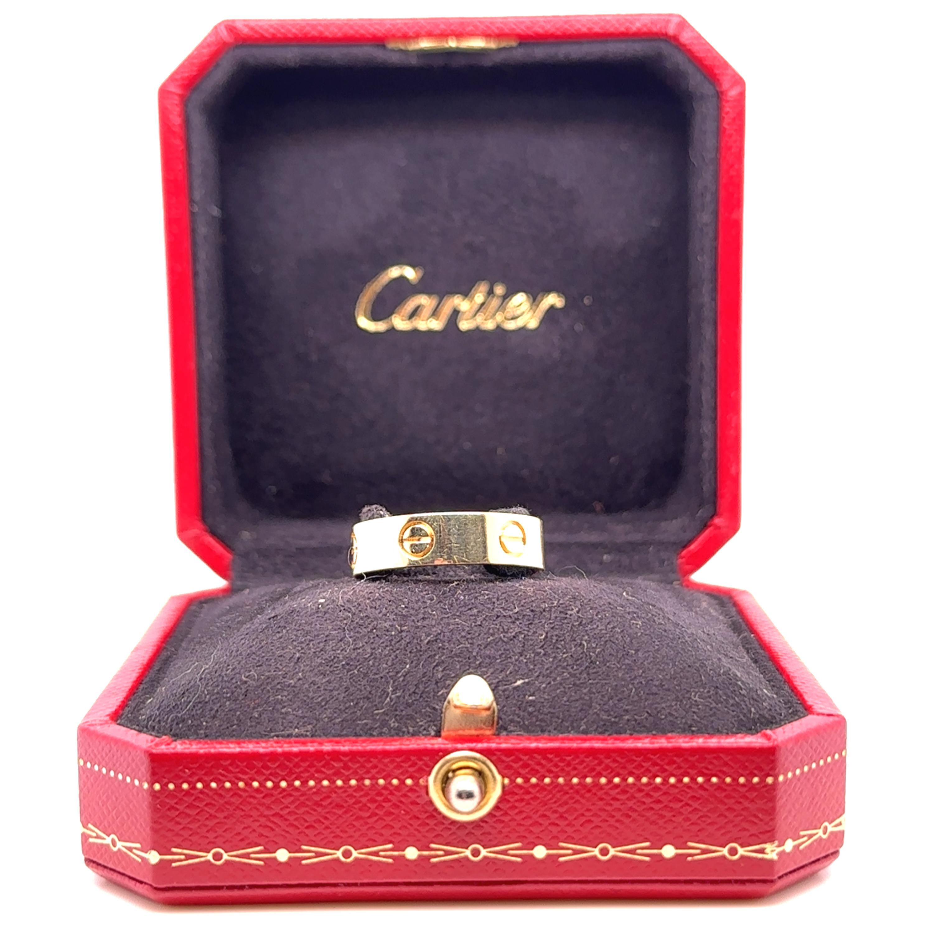 Cartier 18ct Yellow Gold Love Ring 6.55g 4