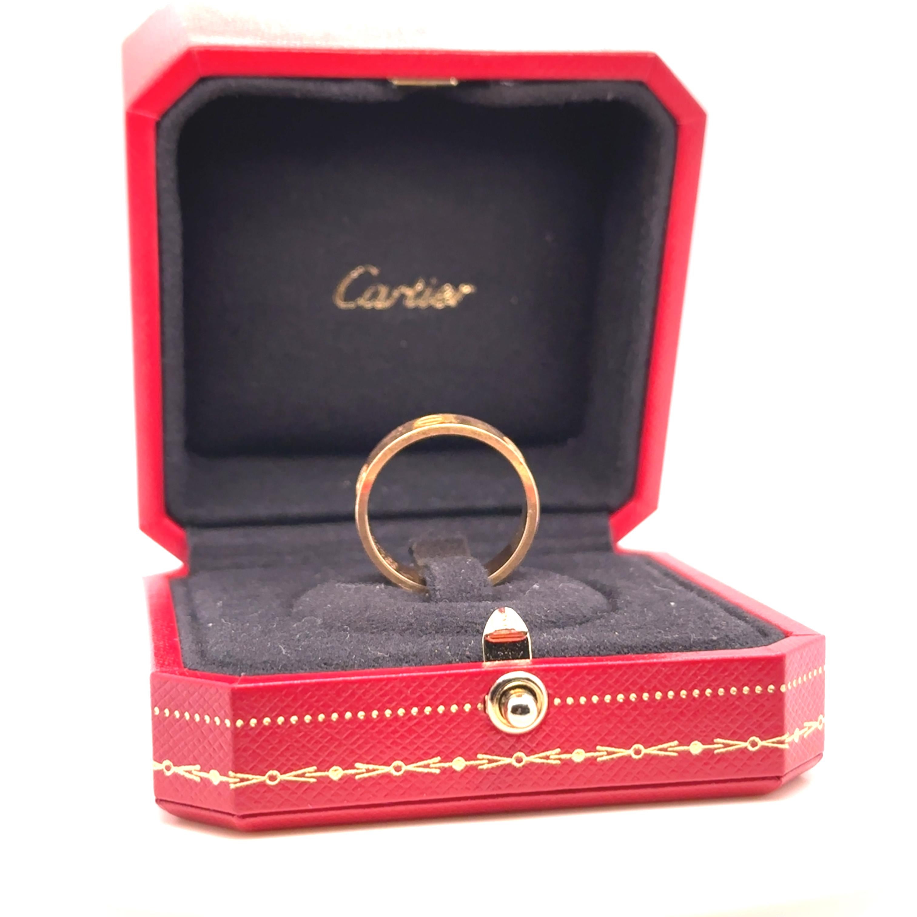 Cartier 18ct Yellow Gold Love Wedding Band 3.19g For Sale 4