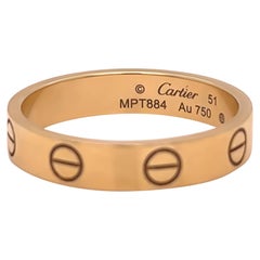 Cartier 18ct Yellow Gold Love Wedding Band 3.19g