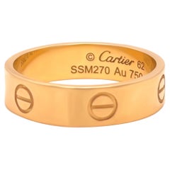 Fede nuziale Love in oro giallo Cartier 18ct 7g
