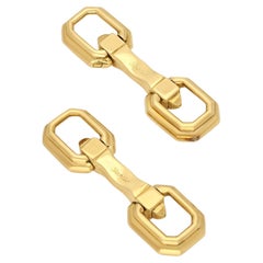 Cartier 18ct Yellow Gold Octagonal Cufflinks Circa 2000