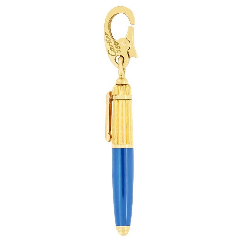 Cartier 18ct Yellow Gold Pasha Fountain Pen Charm