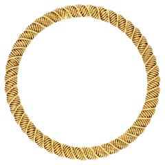 Cartier 18ct Yellow Gold Rope Twist Bangle