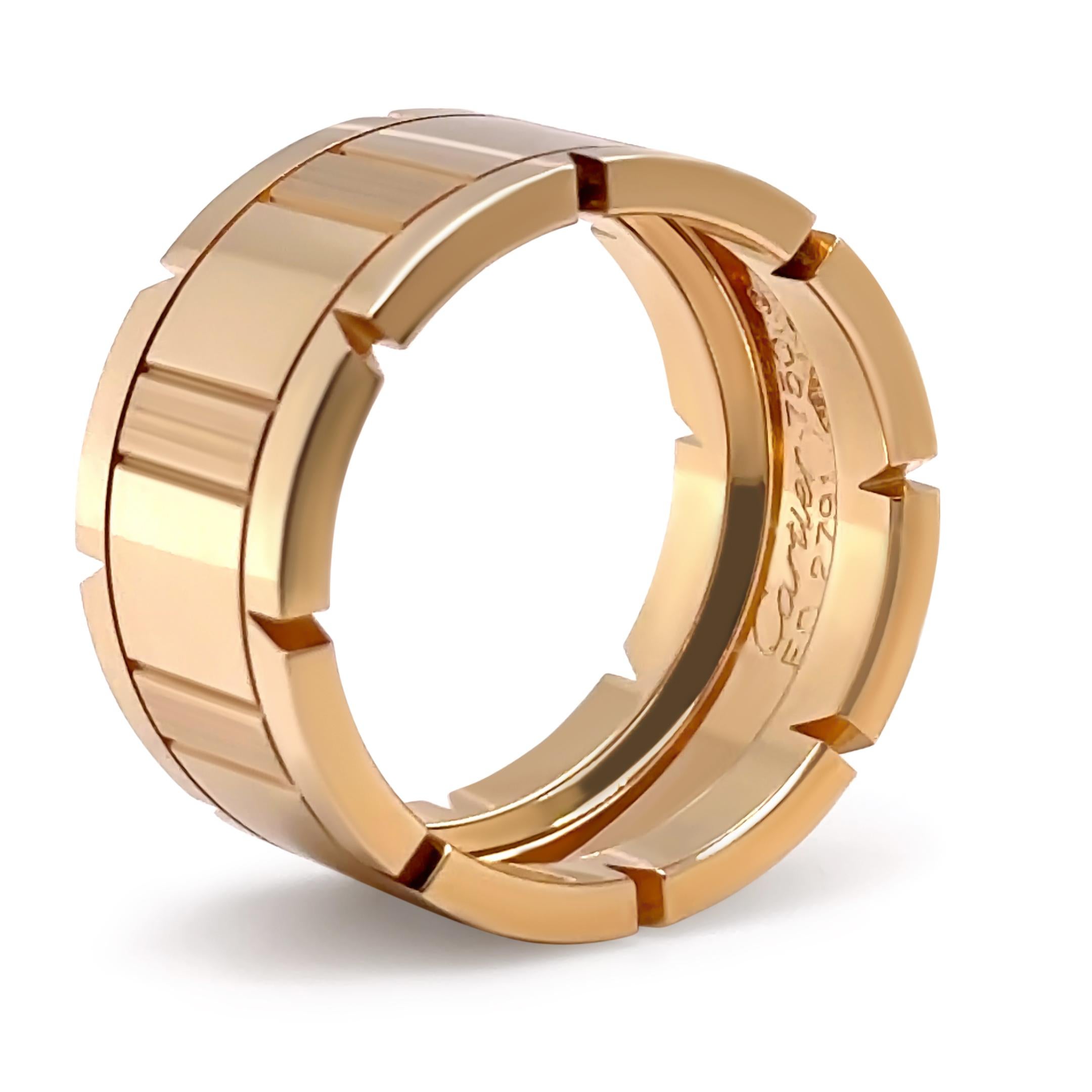 Men's Cartier 18ct Yellow Gold Tank Francaise Ring 16.61g
