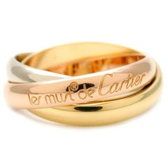 Cartier Anillo Rodante Trino "les must de Cartier" Oro de ley de 18 quilates, 49, US 4.75