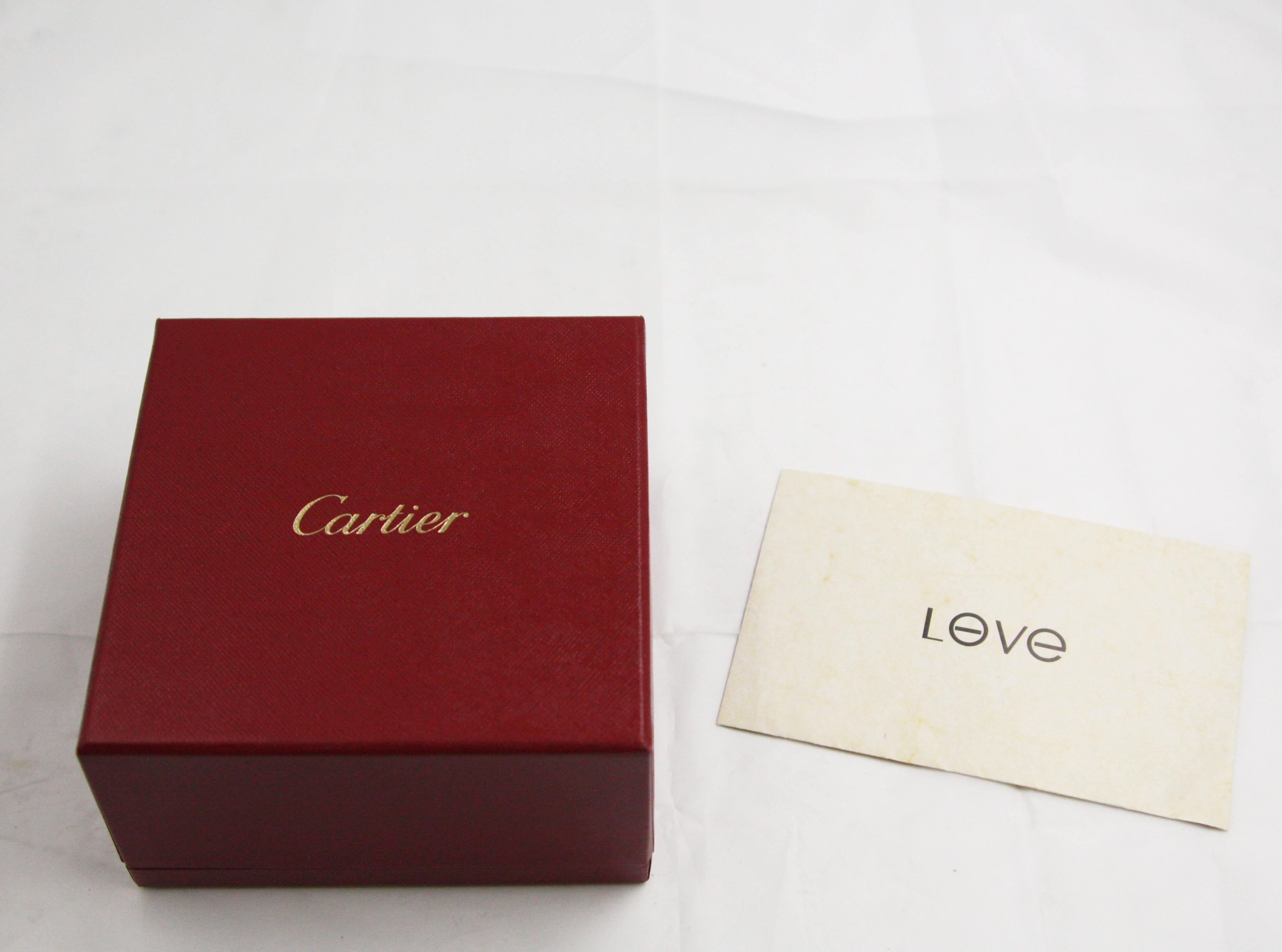 Cartier 18 Karat 4 Diamonds Yellow Gold Love Bracelet 3