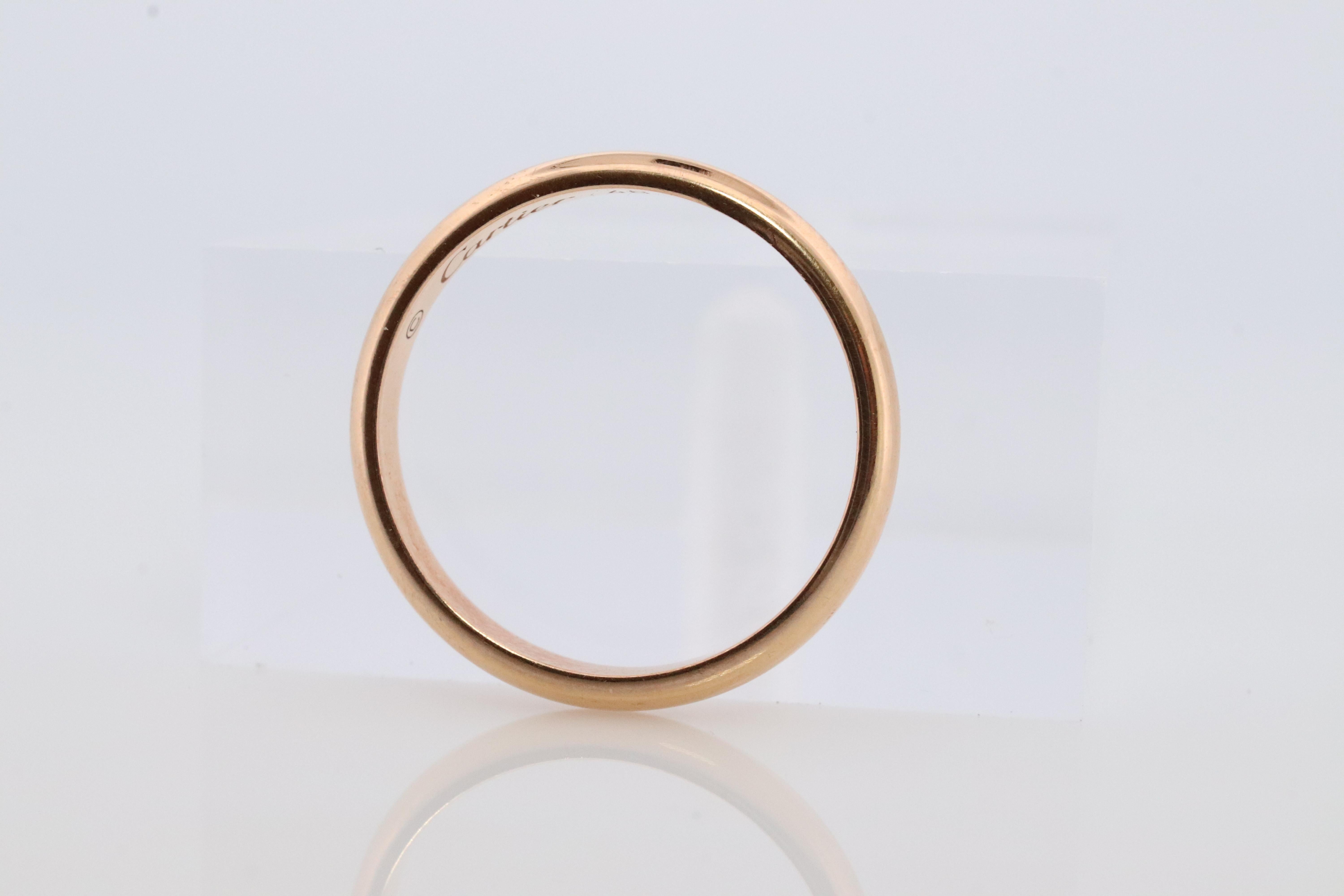 De las mujeres CARTIER Anillo de Oro Amarillo 18k 750. Alianza Cartier 2,5 mm 18k. en venta