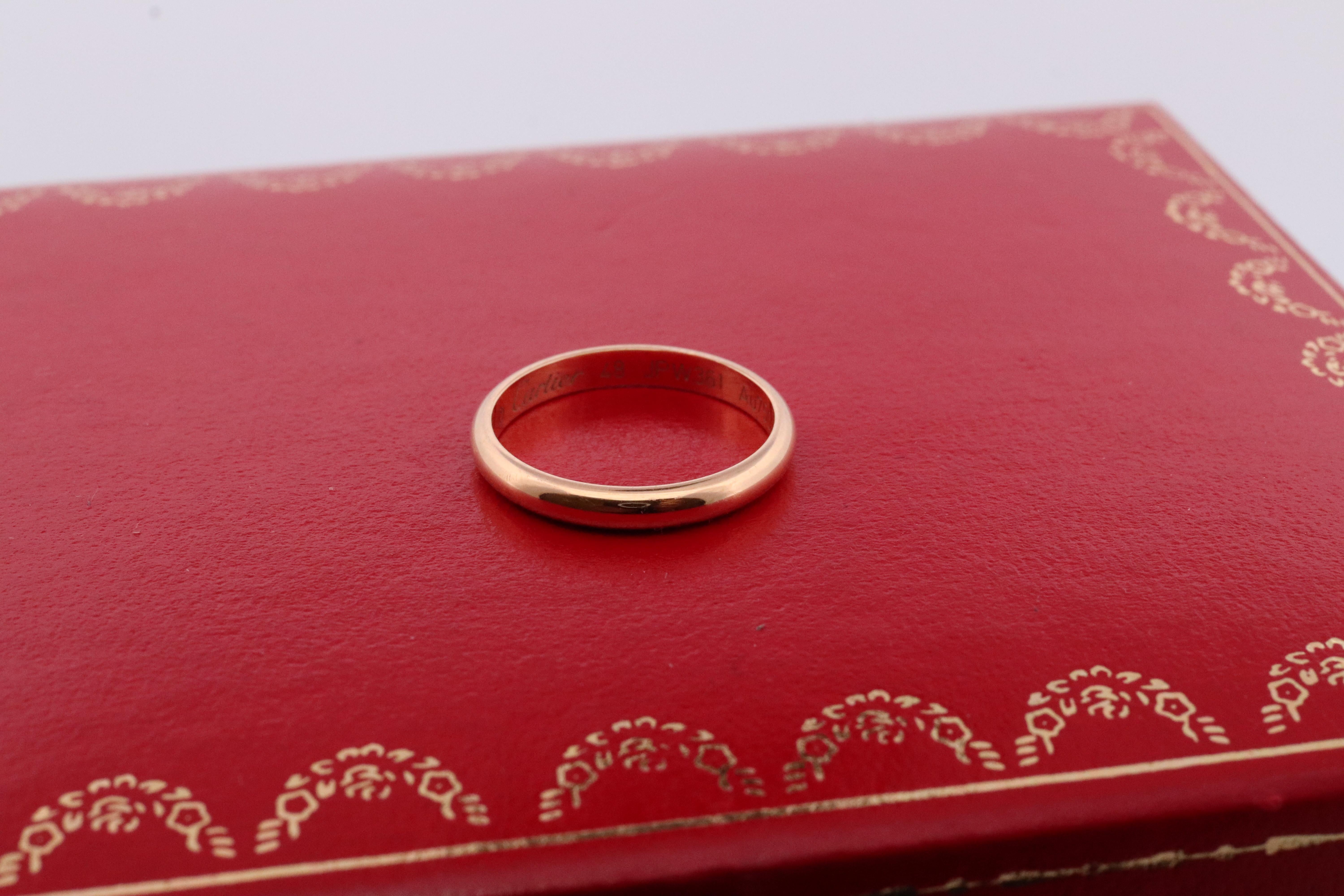 CARTIER Anillo de Oro Amarillo 18k 750. Alianza Cartier 2,5 mm 18k. en venta 1