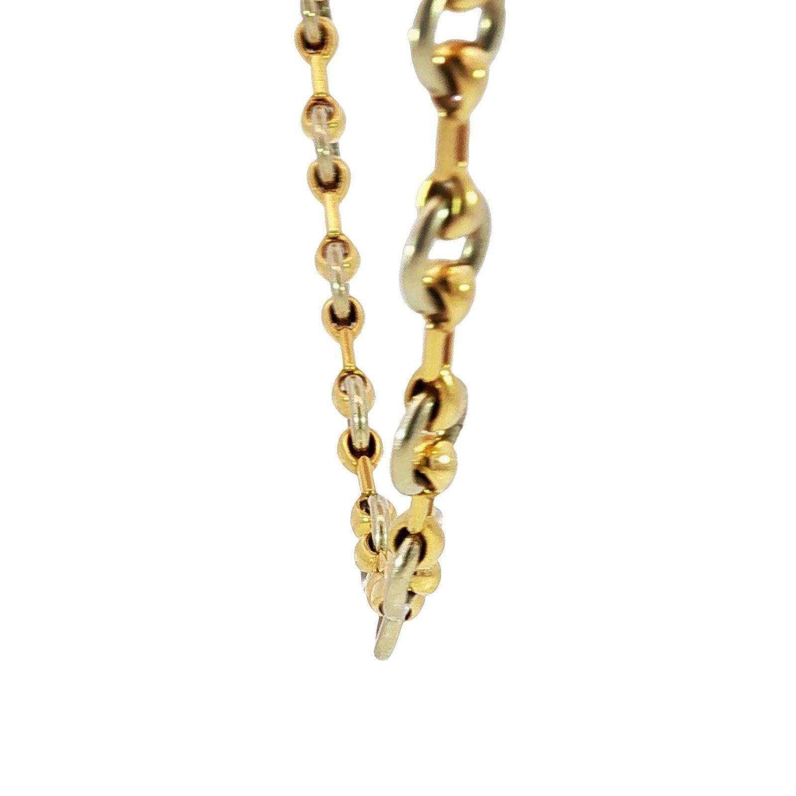 Cartier Collana a Link in oro giallo e bianco 18 carati 27