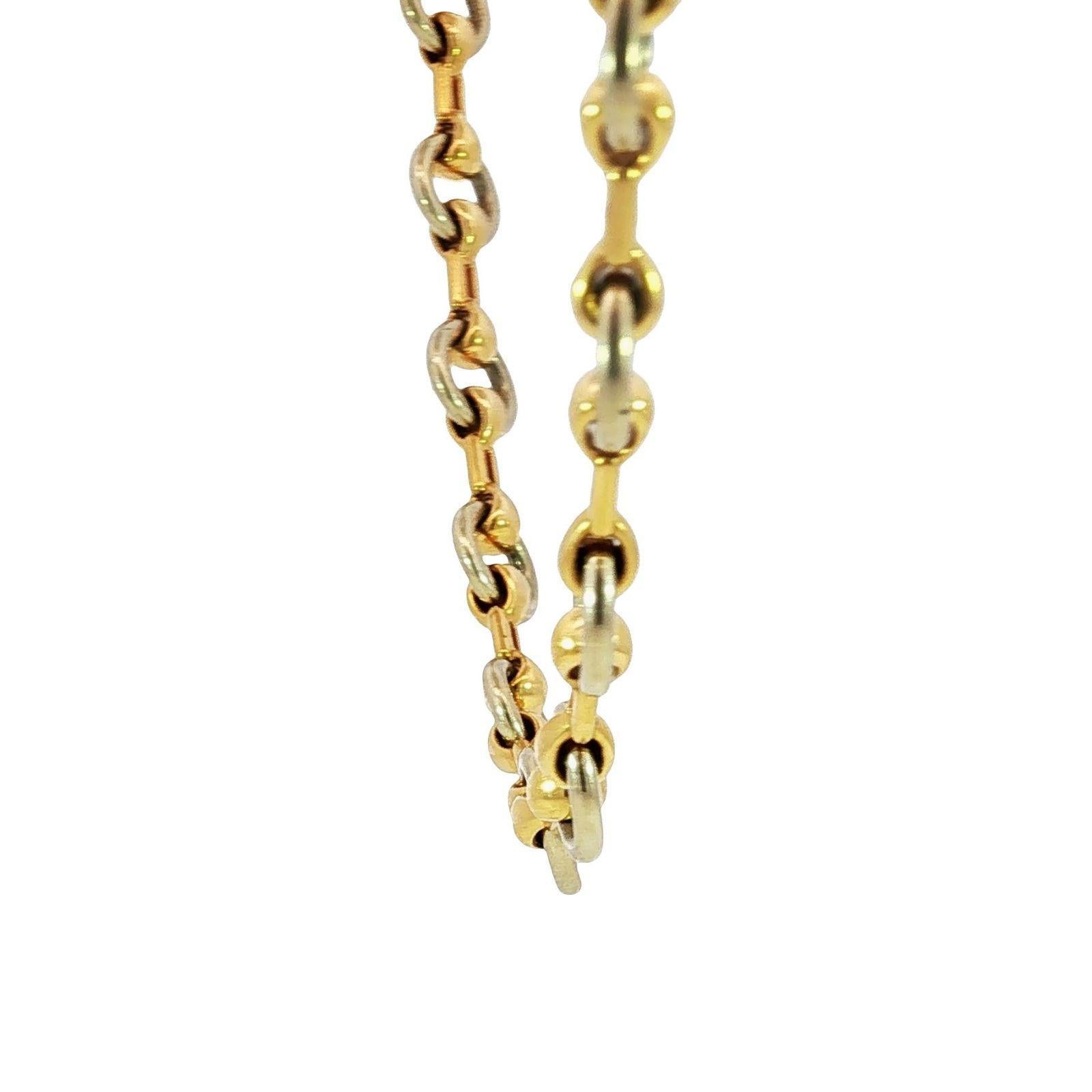 Cartier Collana a Link in oro giallo e bianco 18 carati 27