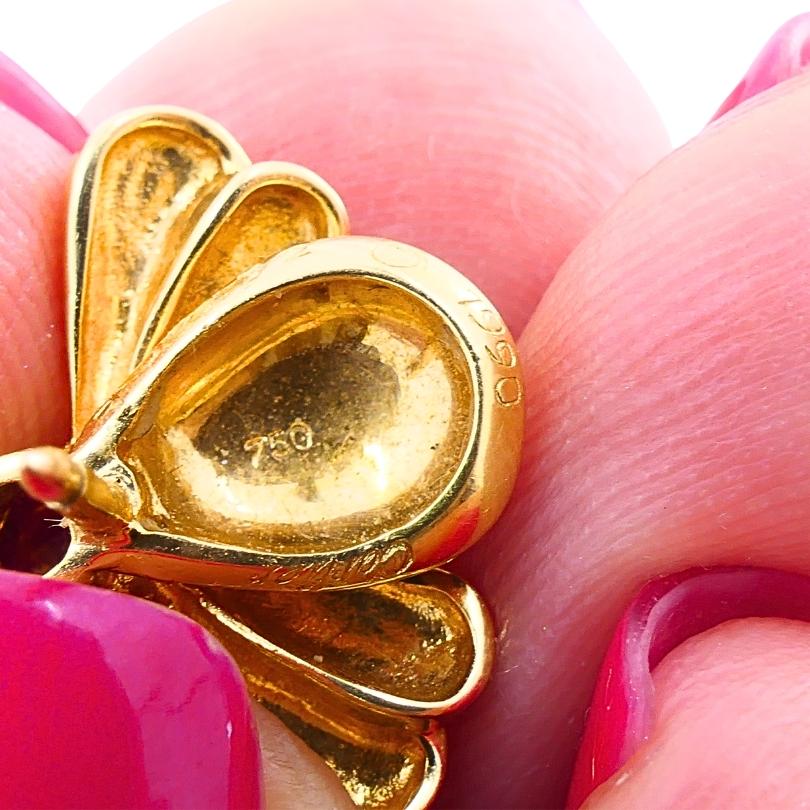 Cartier Orecchini a forma di ape in oro 18k con accenti di diamante e rubino in vendita 6