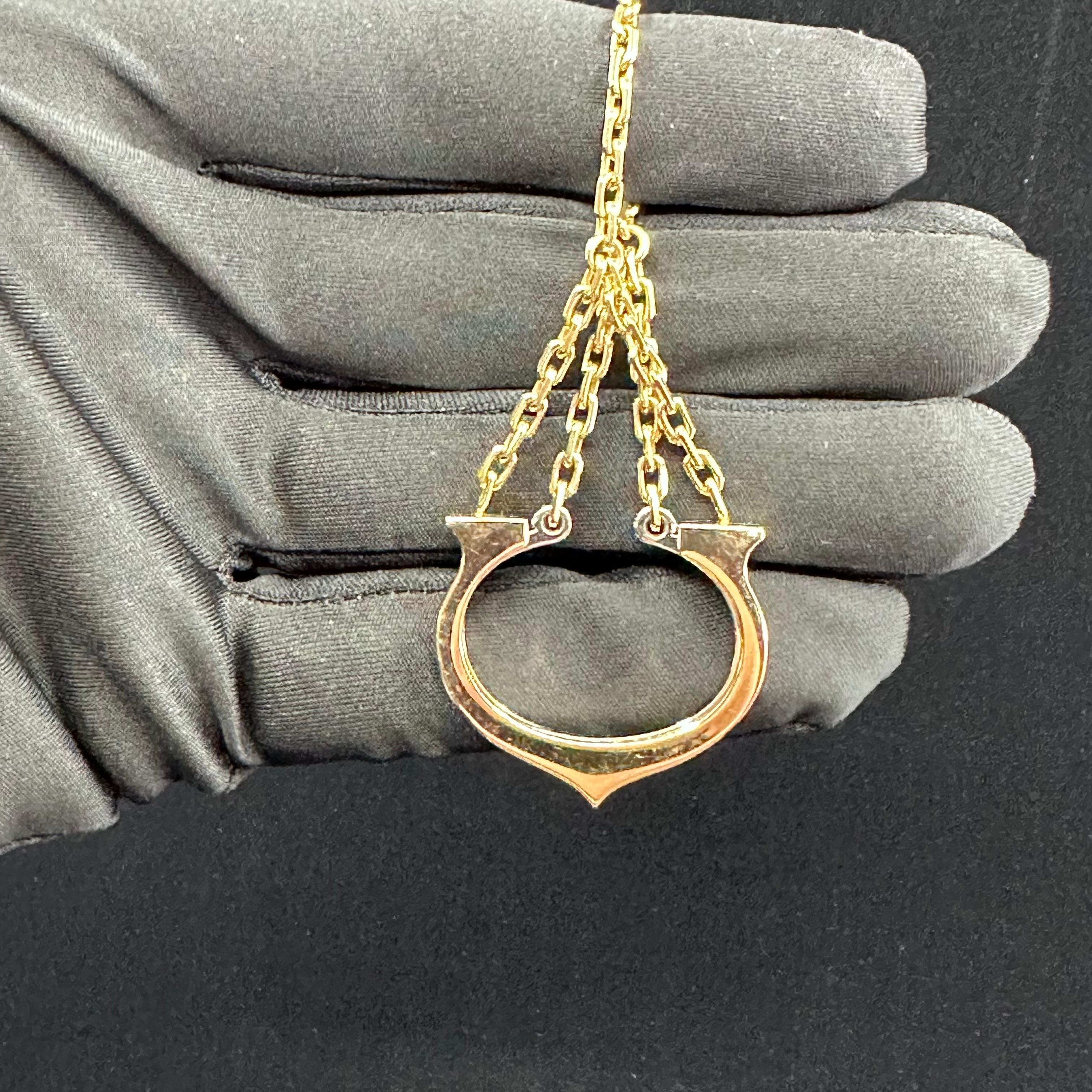 Cartier 18k Gold C de Cartier Collection keychain In Good Condition For Sale In Beverly Hills, CA