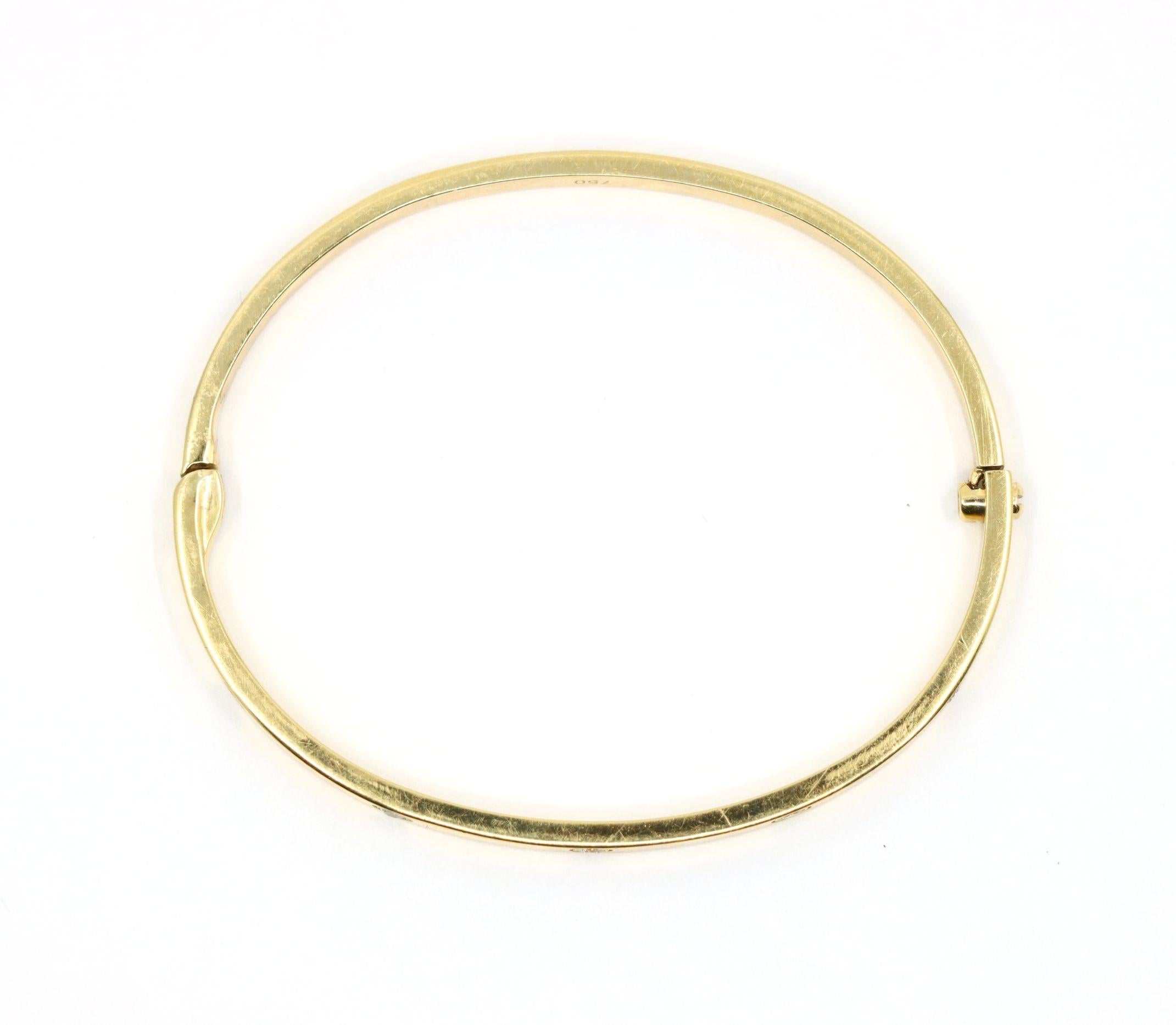 Cartier 18K Gold Classic LOVE Diamond Bracelet - 10 Diamonds For Sale 2