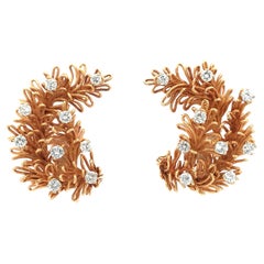 Cartier, 18K Gold Diamond Earrings