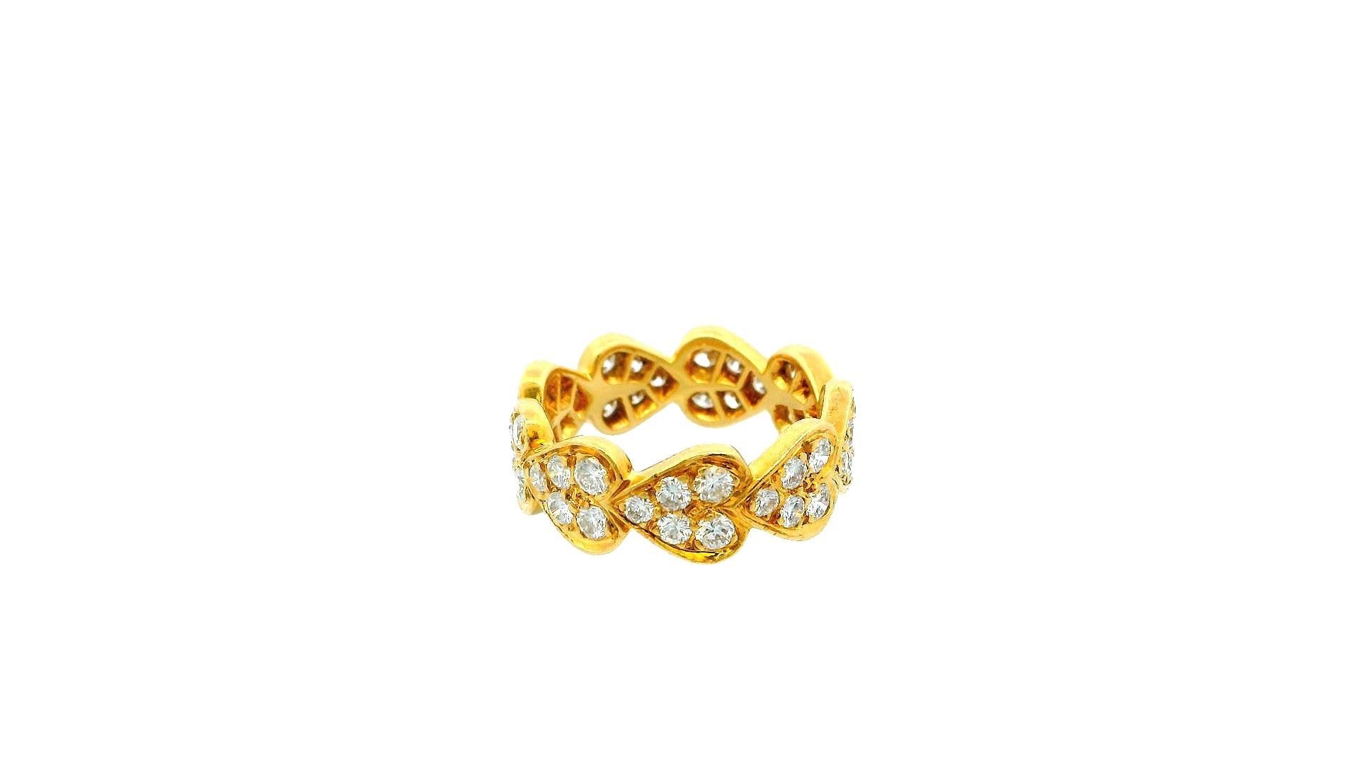 Contemporain Bague à cœur en or 18K de Cartier 51 en vente