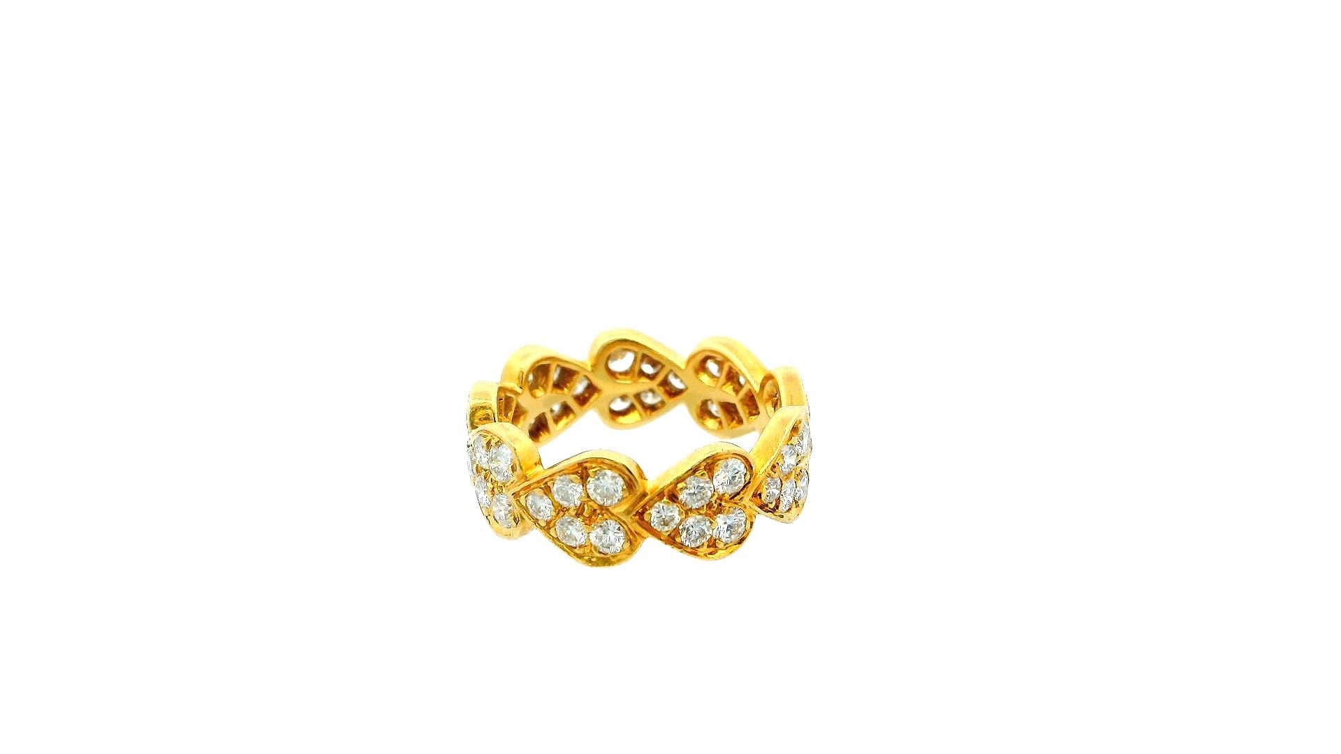 Bague à cœur en or 18K de Cartier 51 Pour femmes en vente