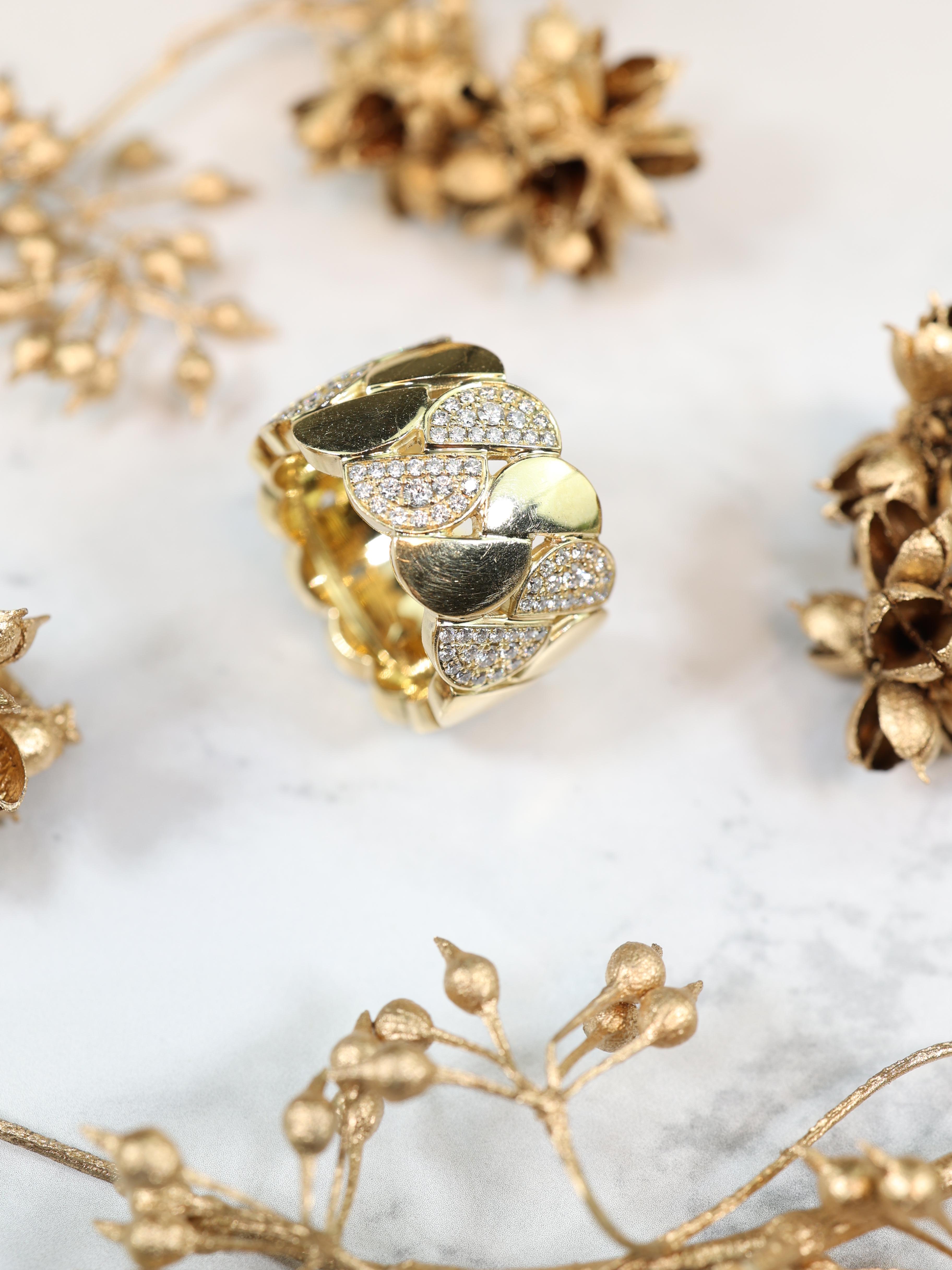 Cartier, Anello con diamanti in oro 18 carati in vendita 1