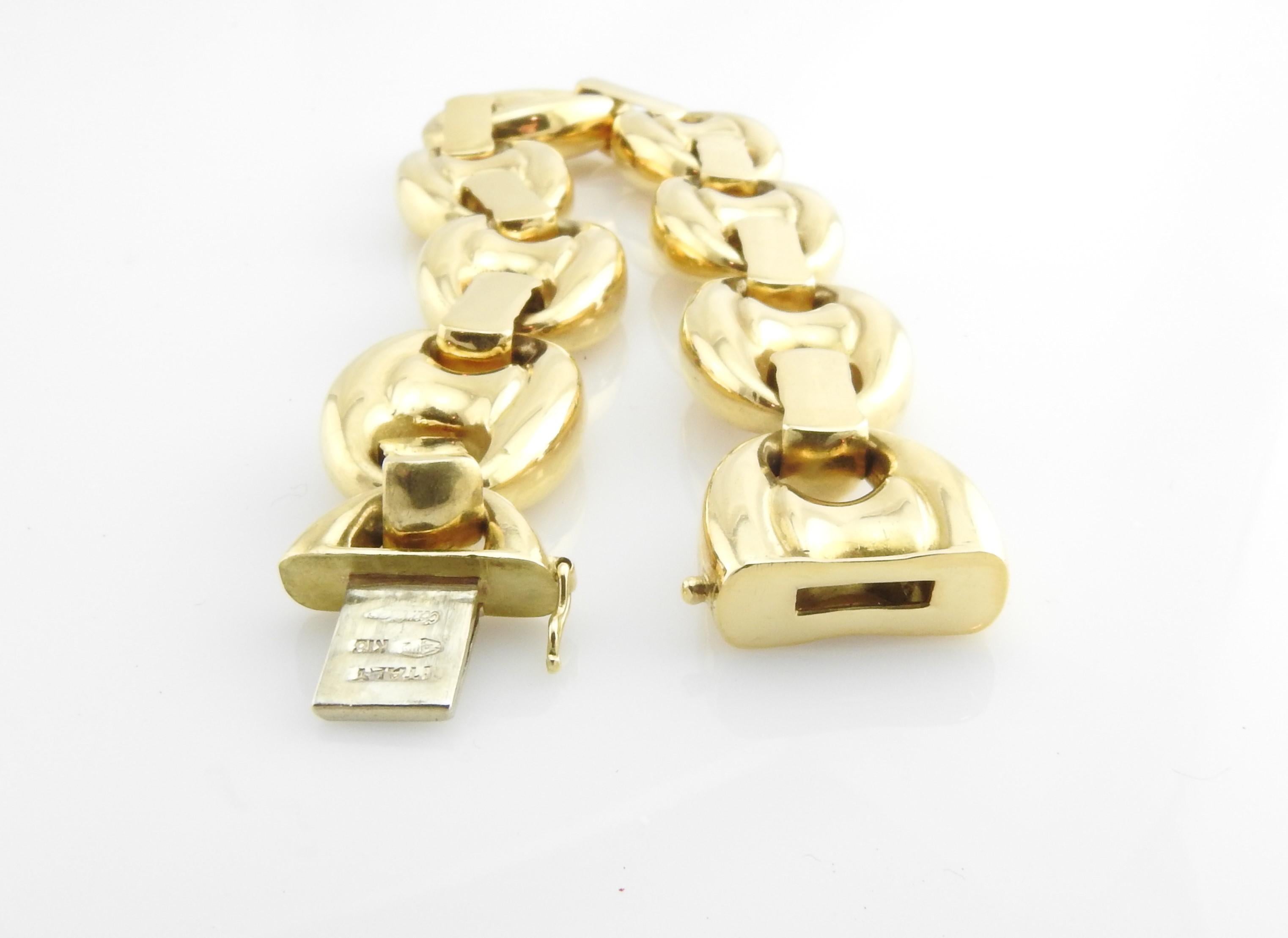 Women's Cartier 18 Karat Gold Heavy Anchor Link Mariner Bracelet