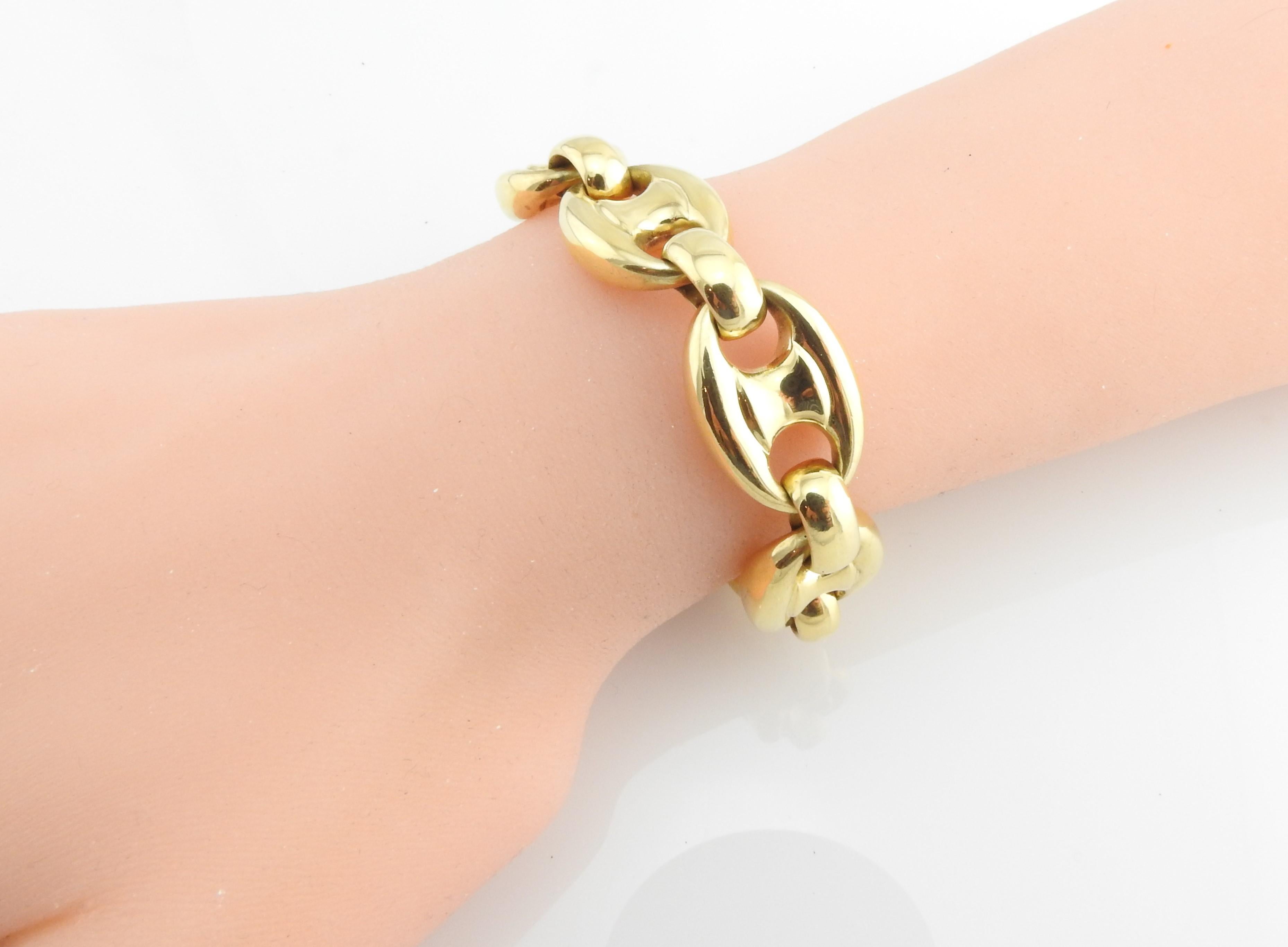 Cartier 18 Karat Gold Heavy Anchor Link Mariner Bracelet 2