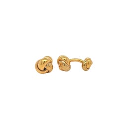 Cartier 18k Gold Knot Cufflinks