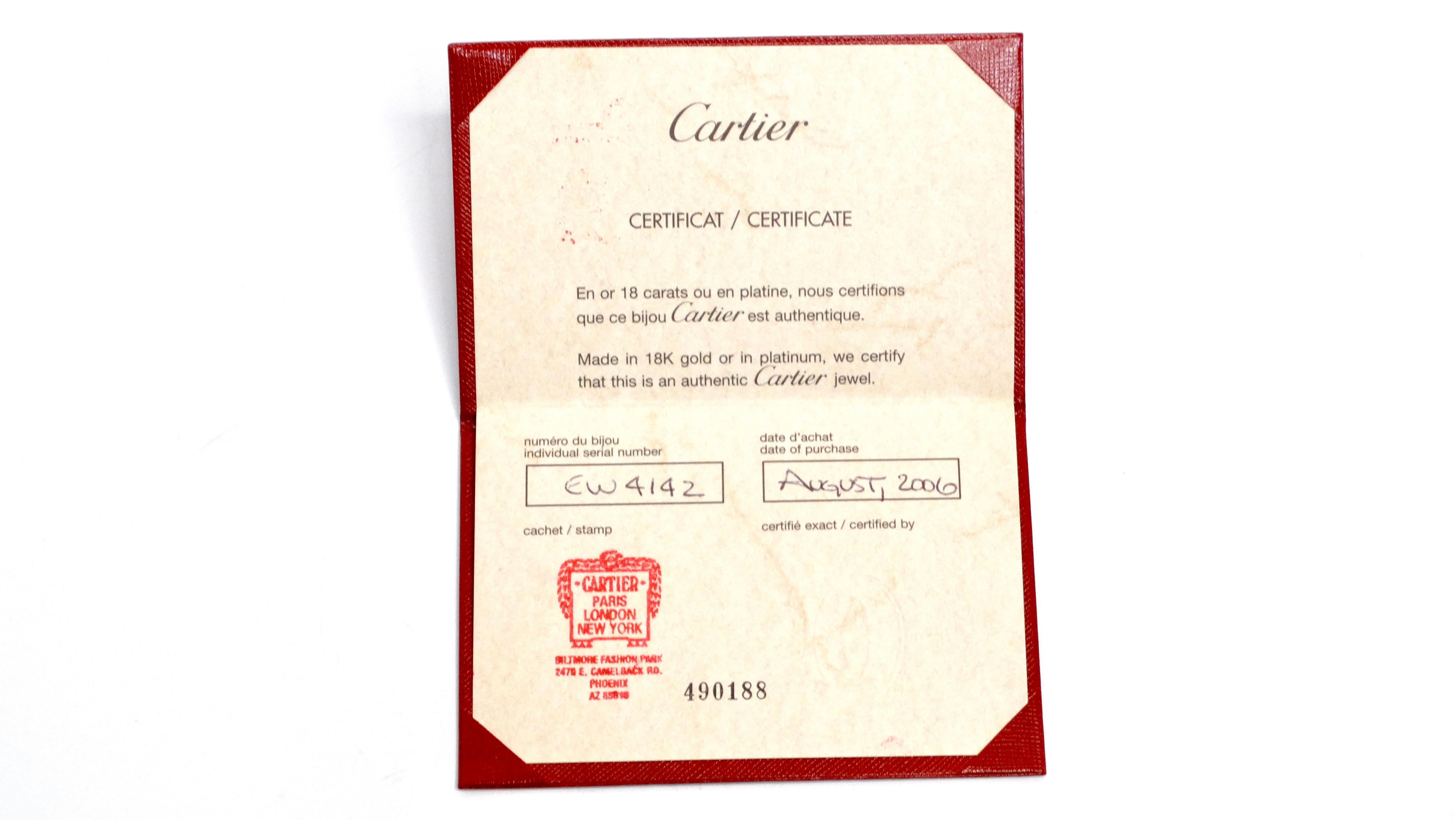 Cartier 18k Gold Love Earrings 7