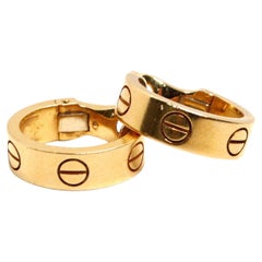 Cartier 18k Gold Love Earrings