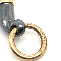 Cartier, 18K Gold Panthere Pearl and Silverium Bracelet