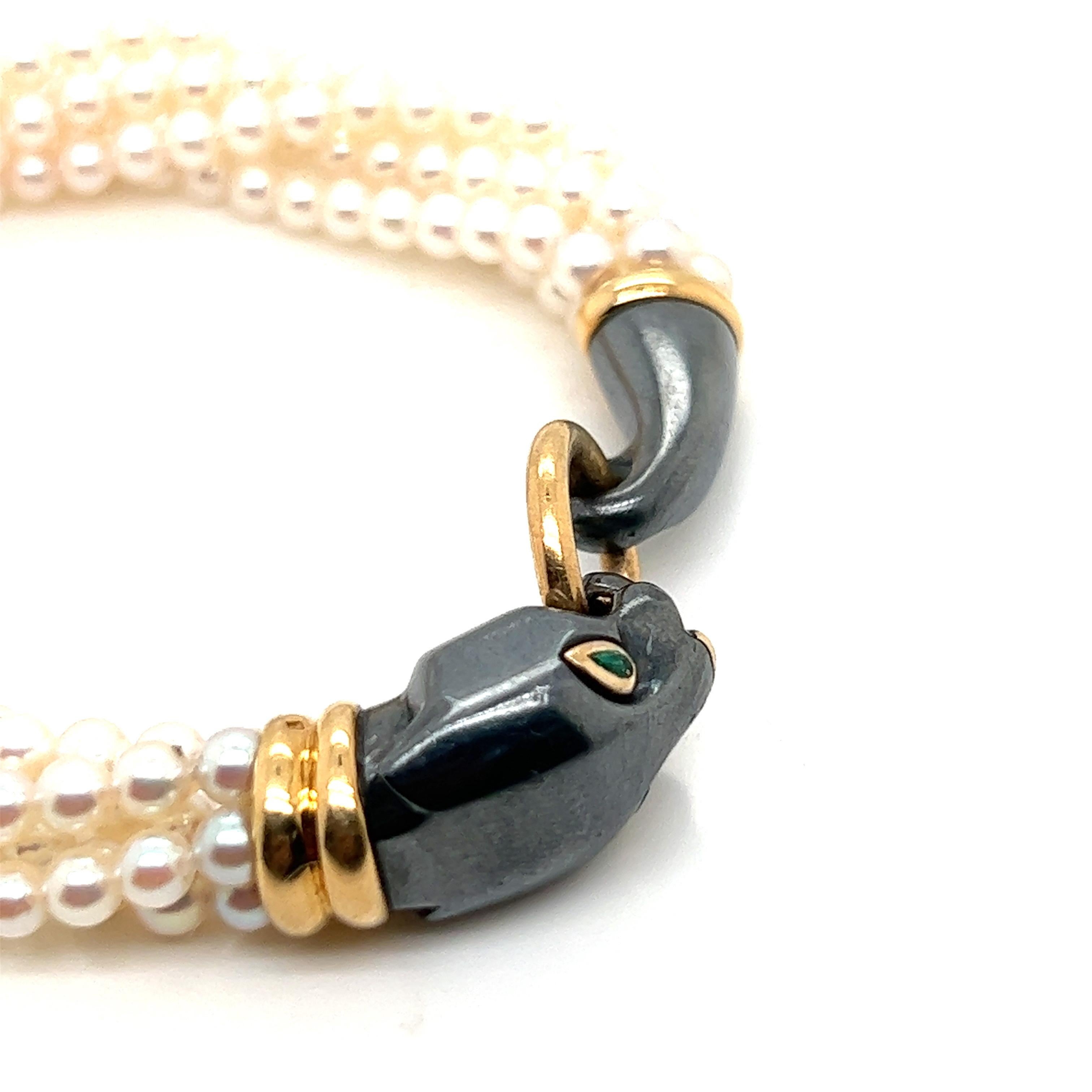 Cartier, 18K Gold Panthere Pearl and Silverium Bracelet In Excellent Condition For Sale In Kowloon City District, HK