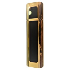 Cartier 18k Gold Plated Pocket Fragance Case with Black Enamel