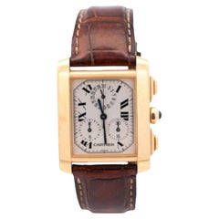 Cartier Montre Tank Francaise Chronographe XL en or 18 carats